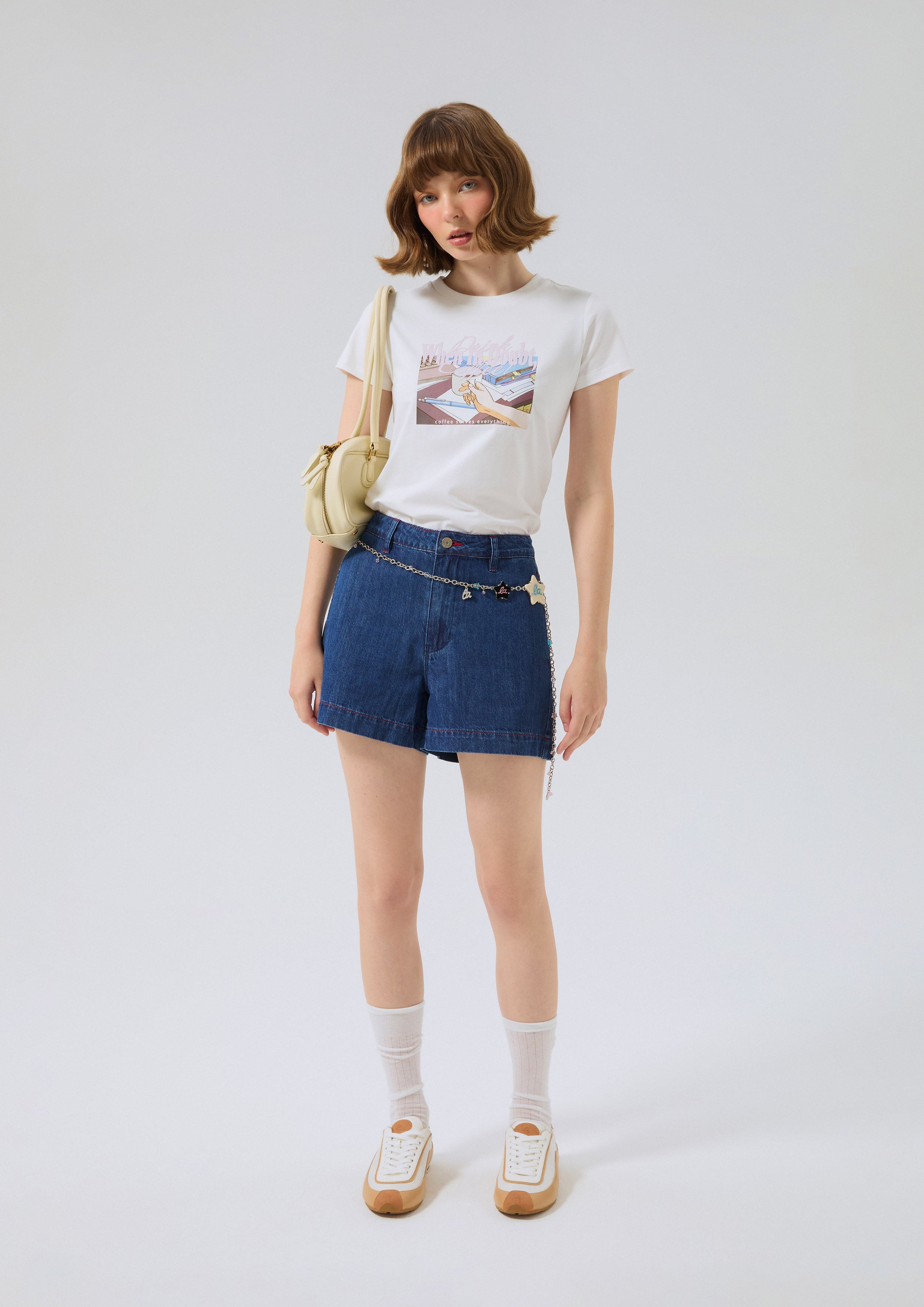 Graphic Print Short Sleeve T-Shirt Miracle Voyard