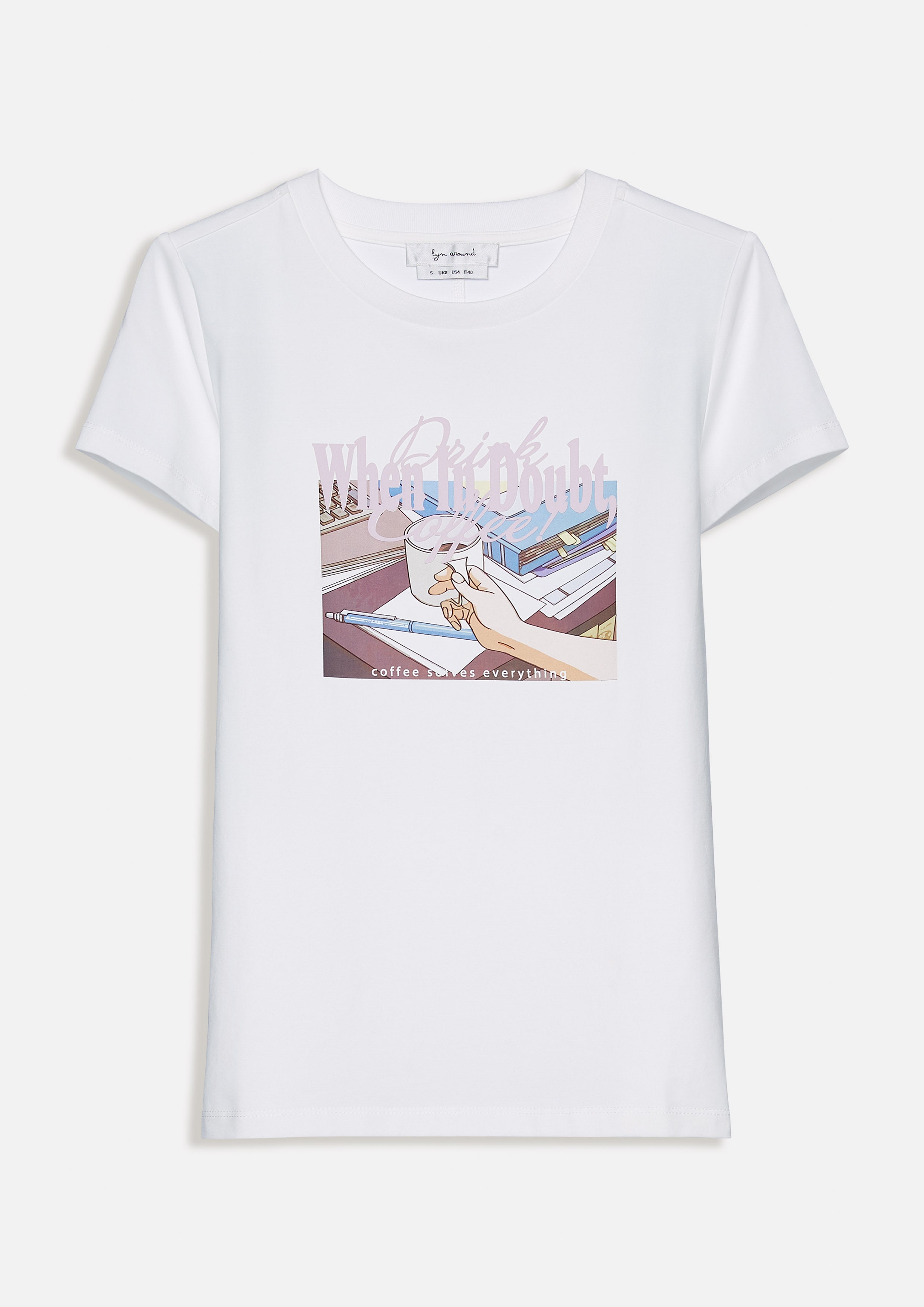 Graphic Print Short Sleeve T-Shirt Miracle Voyard