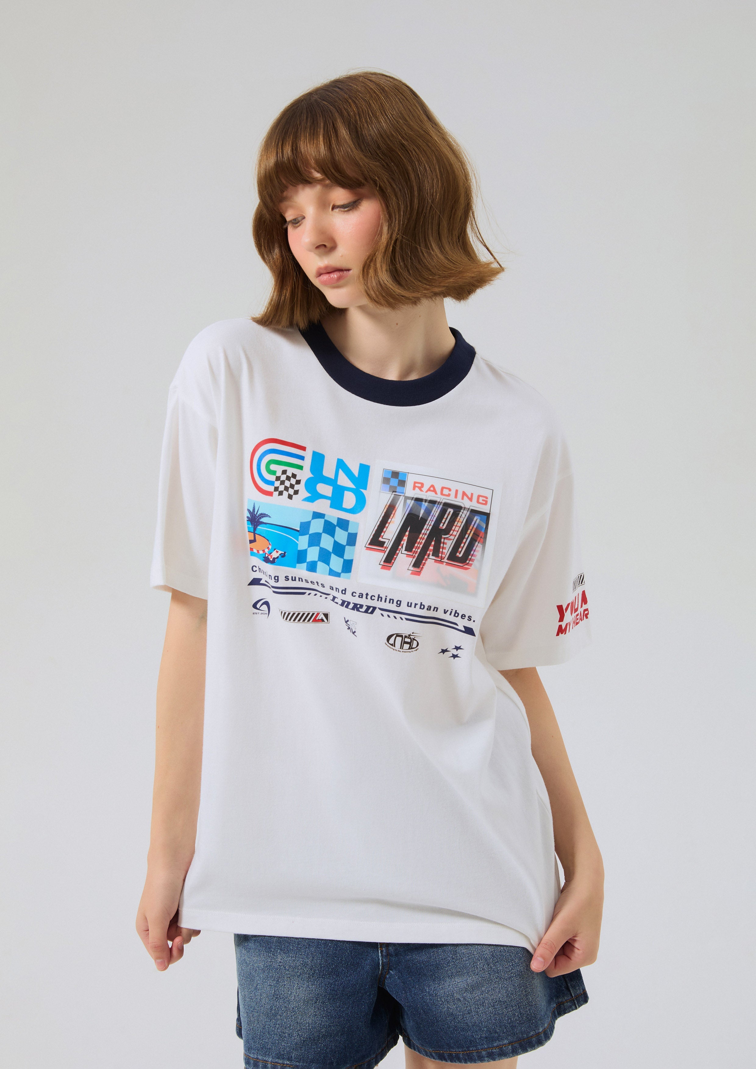 Print Oversized T-Shirt Speed Voyard