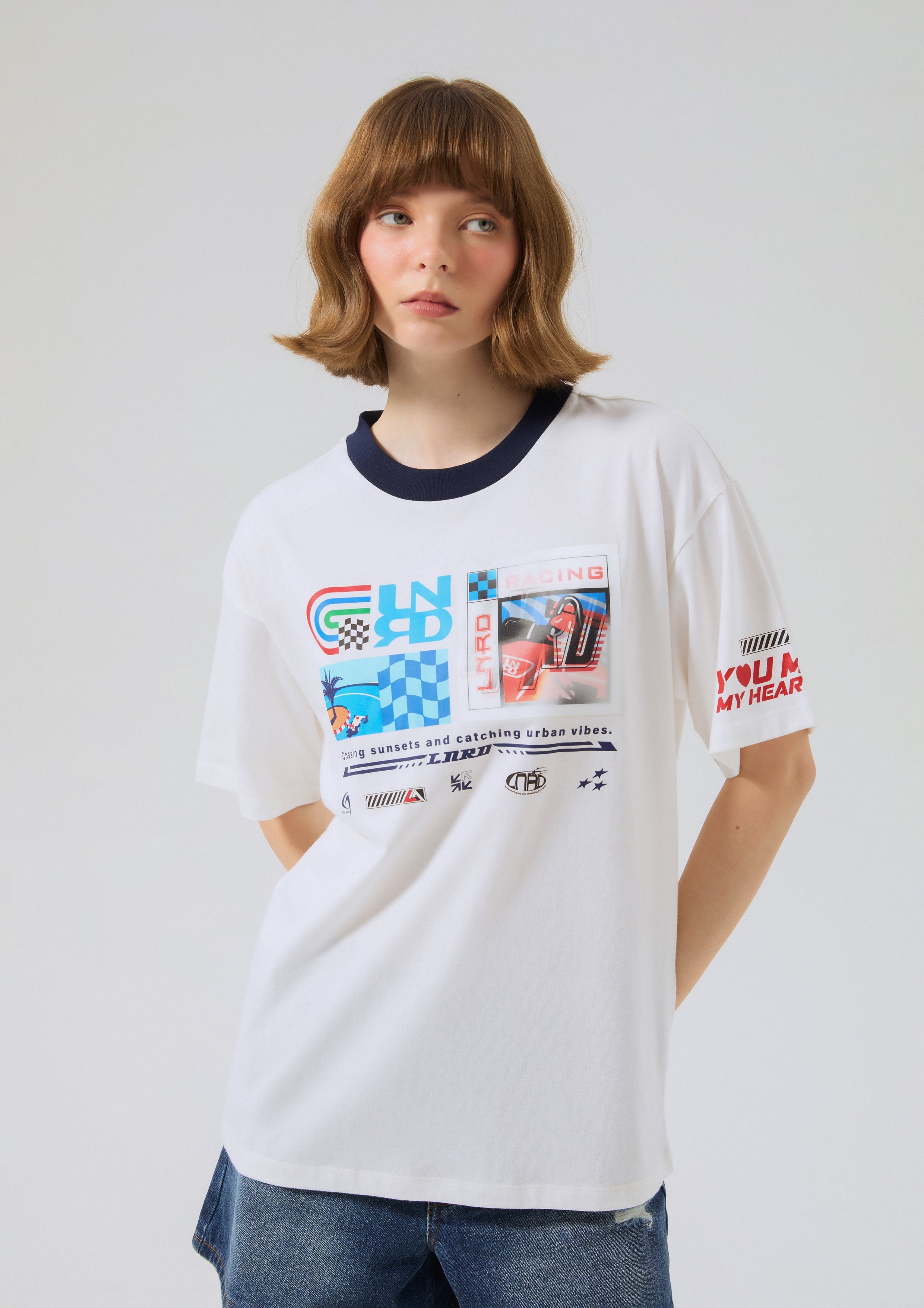 Print Oversized T-Shirt Speed Voyard