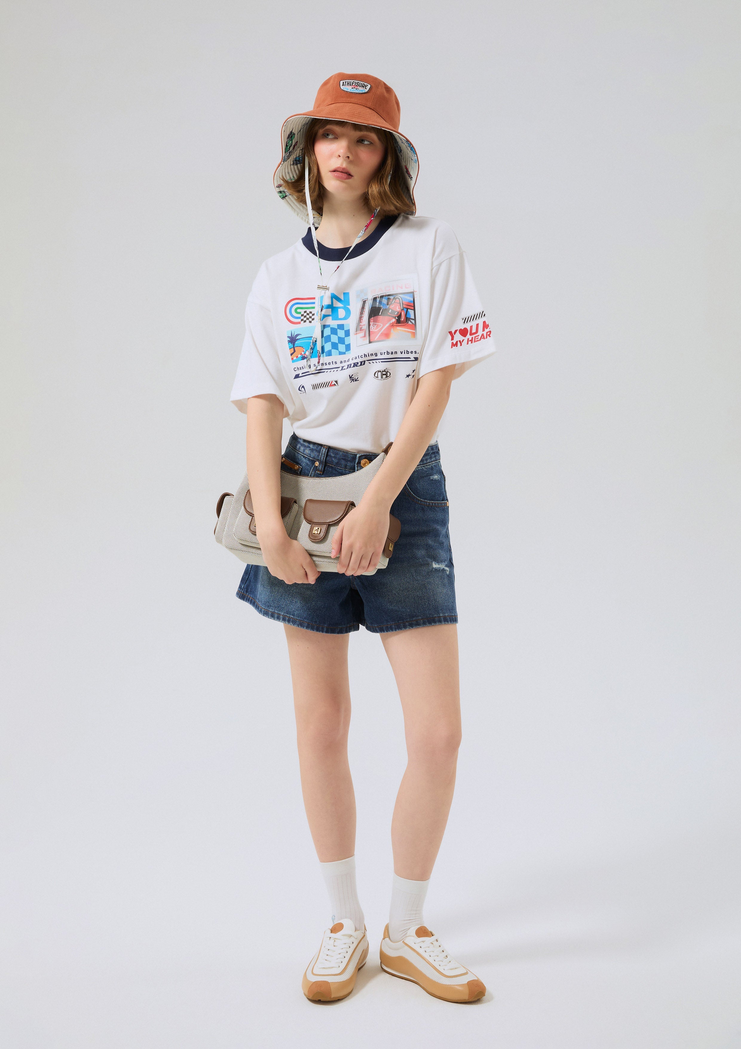 Print Oversized T-Shirt Speed Voyard