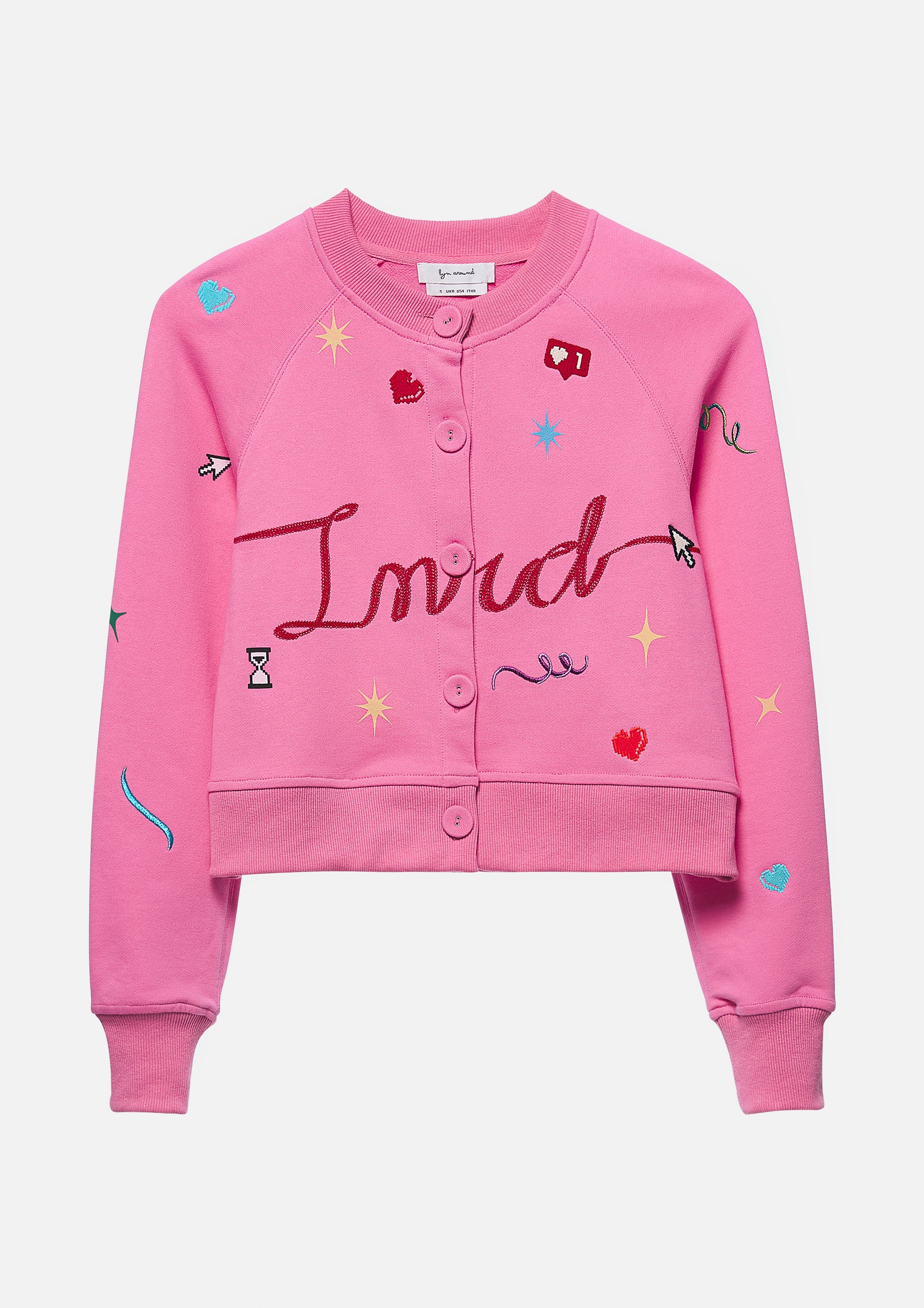 เสื้อแจ็คเก็ตครอปแขนยาวปักลาย คอลเลกชัน Miracle Voyard