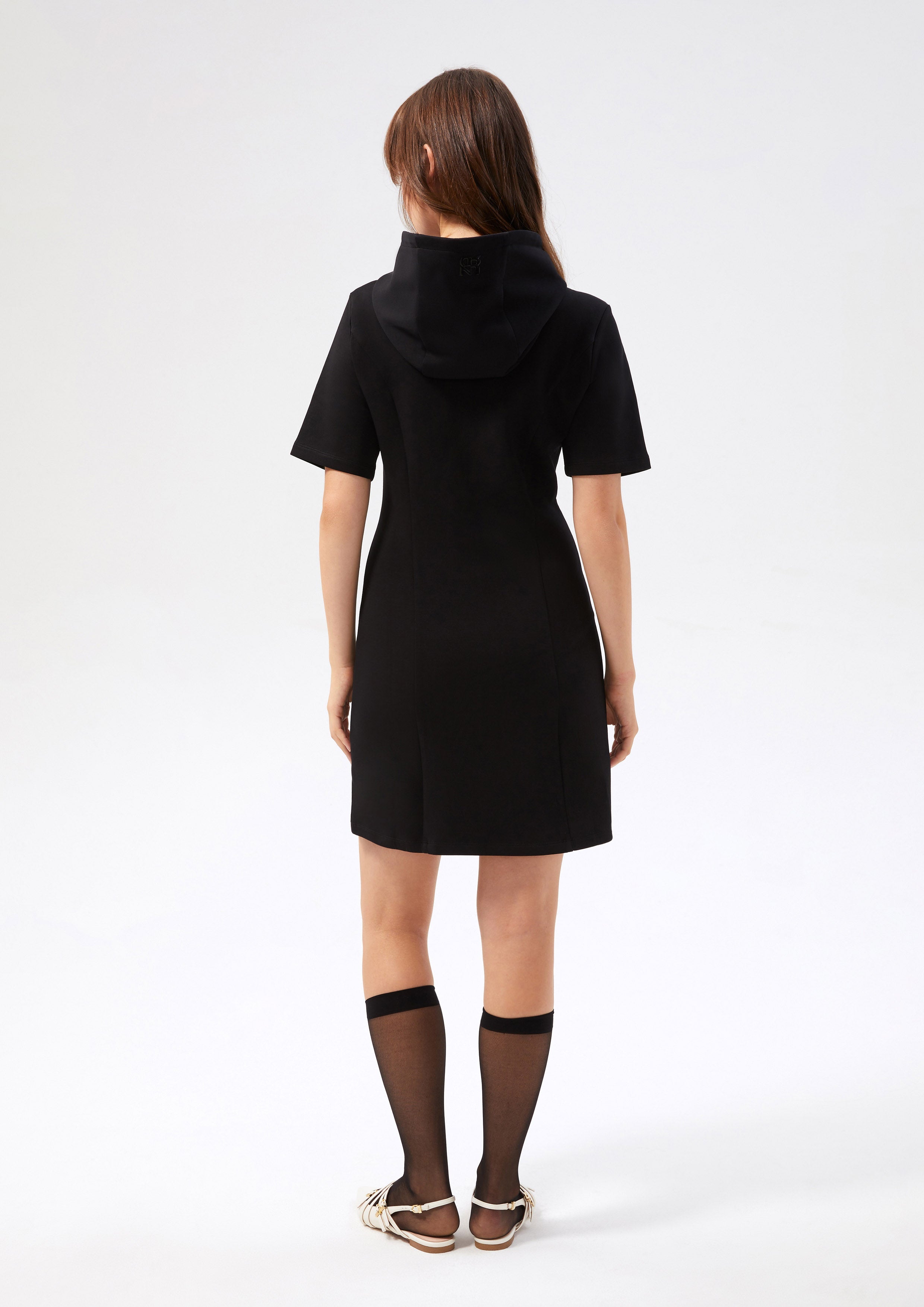 Create Your Signature Look with Zip Up Hood Mini Dress Miracle