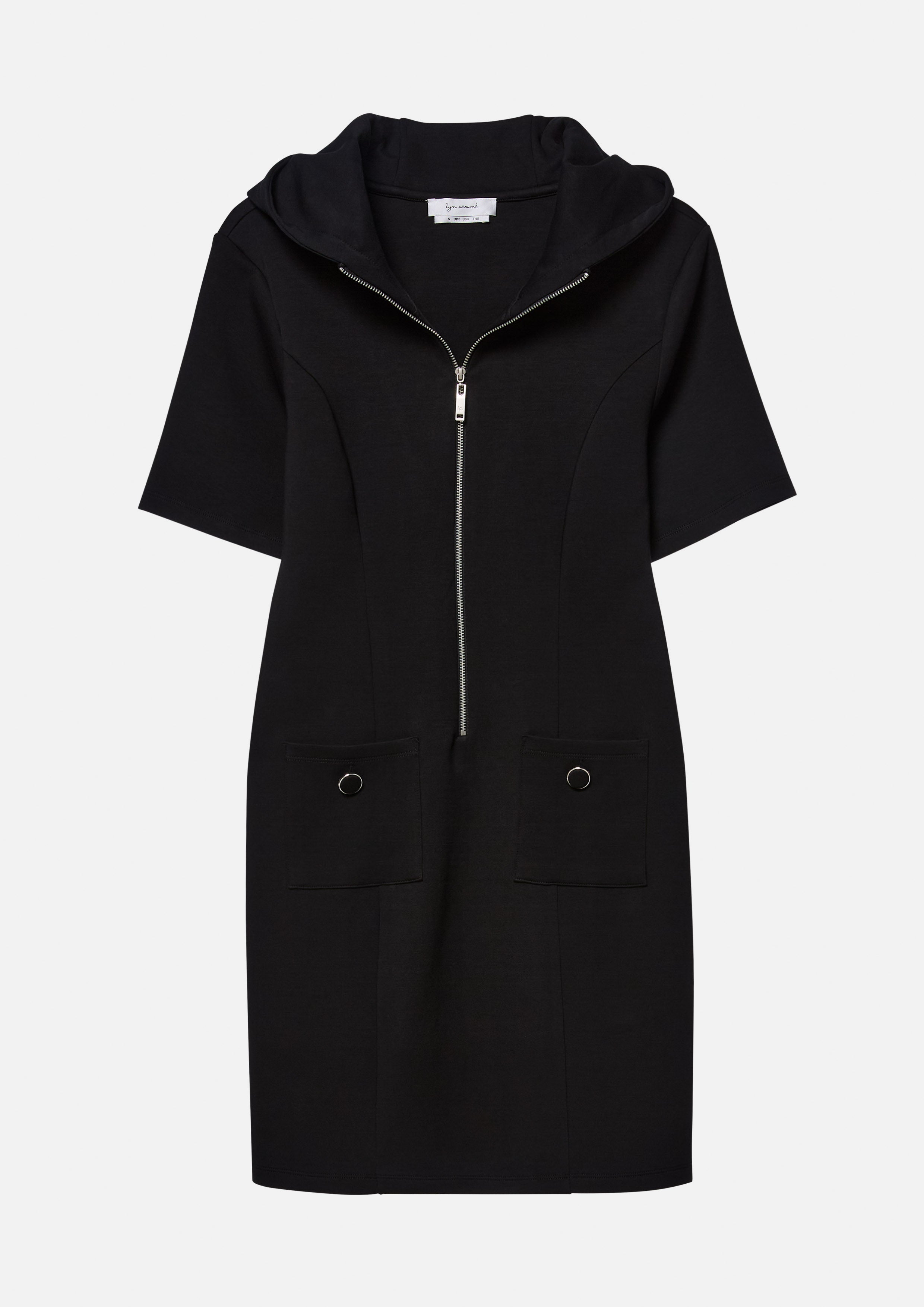 Create Your Signature Look with Zip Up Hood Mini Dress Miracle