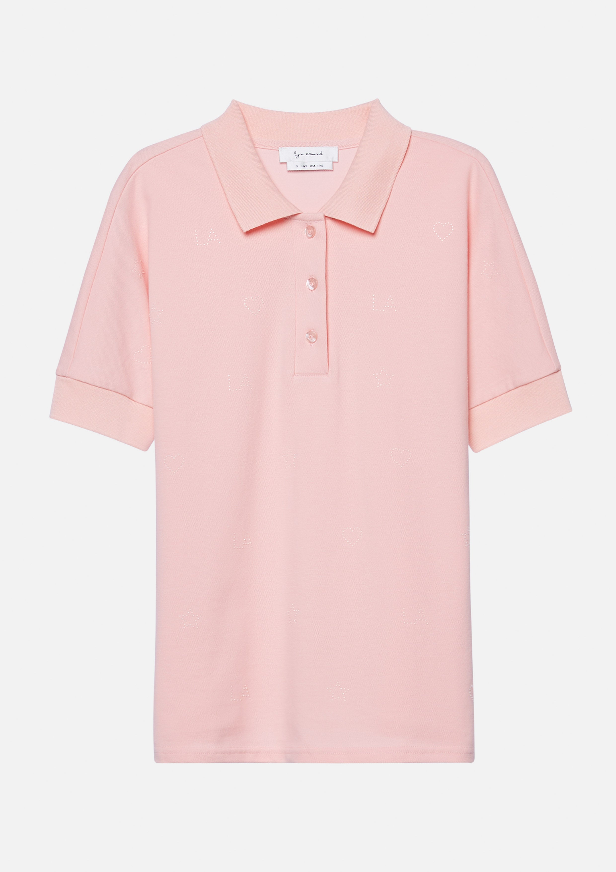 Short Sleeve Polo Top Neon Dreams
