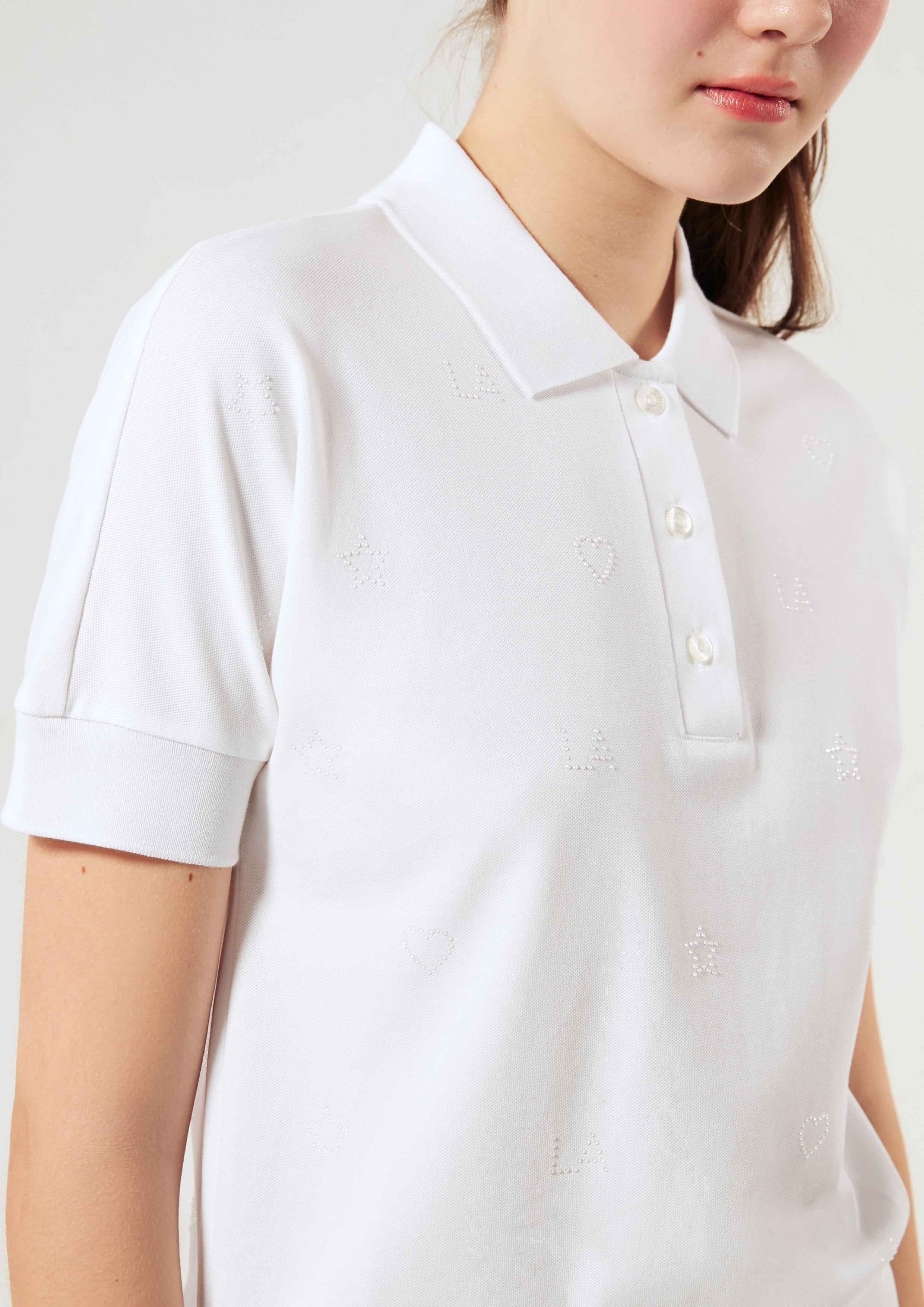 Short Sleeve Polo Top Neon Dreams