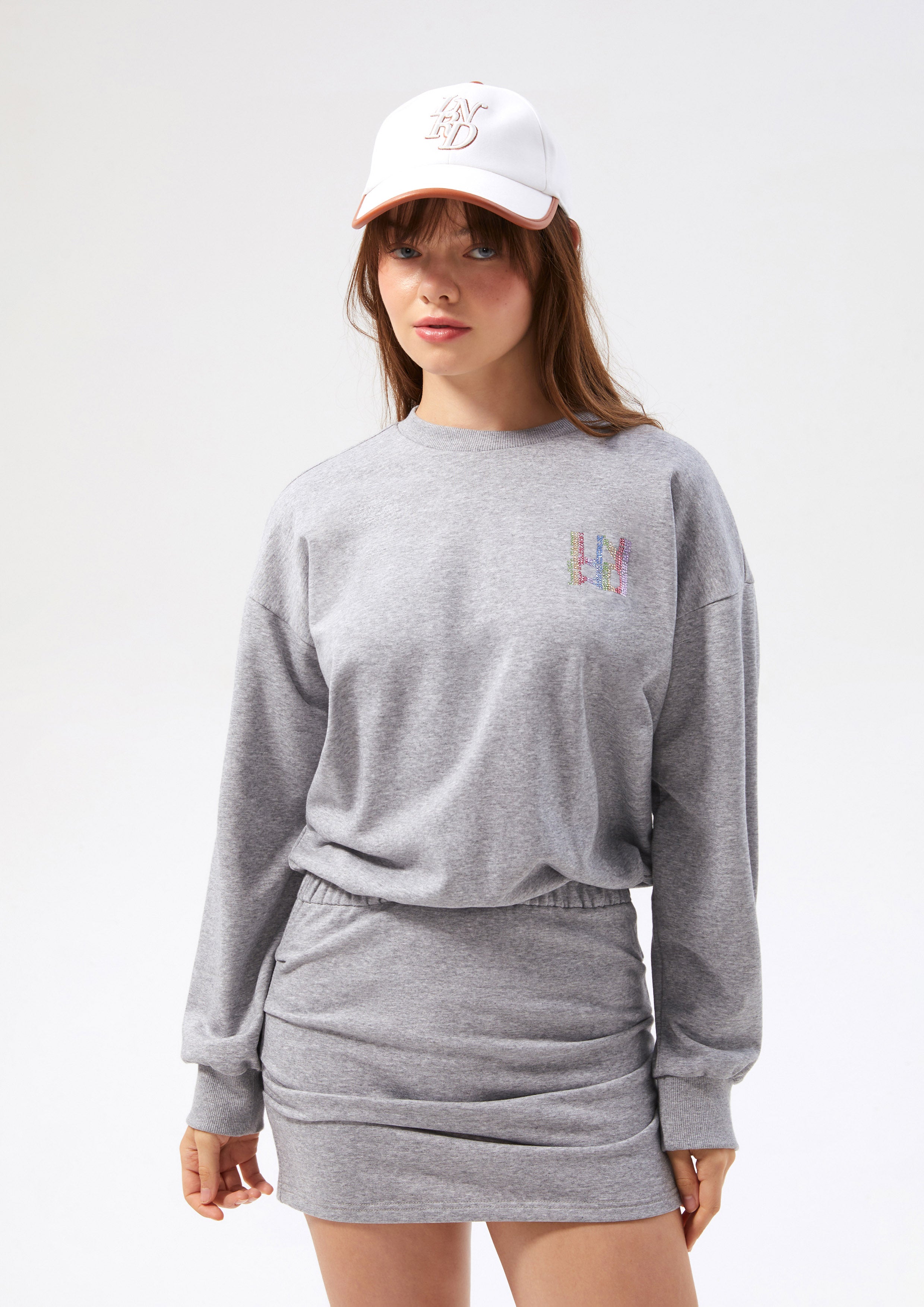 Embroidery Long Sleeve Mini Dress Neon Dreams