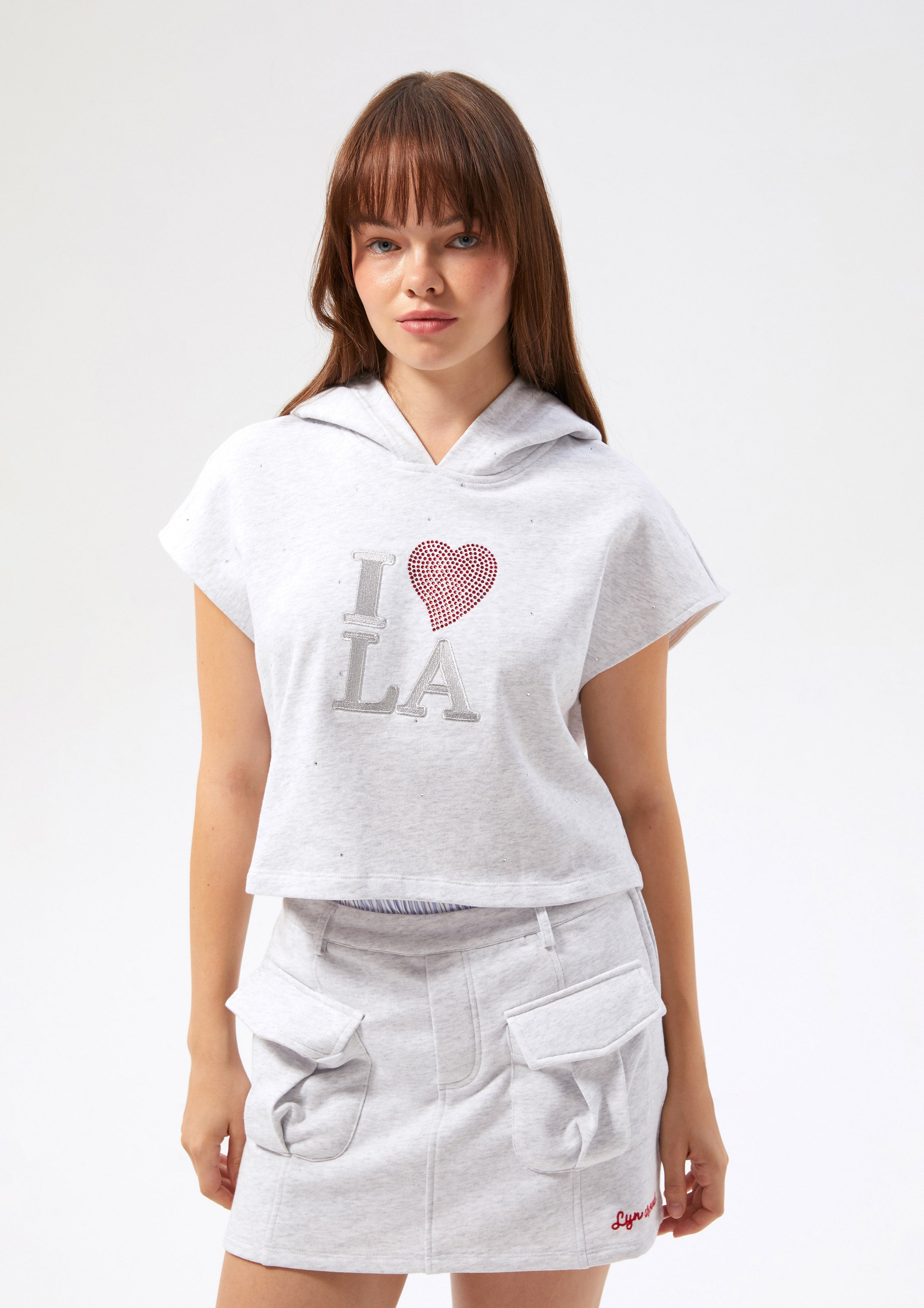 Hotfix With Embroidered Hoodie Top Miracle Voyard