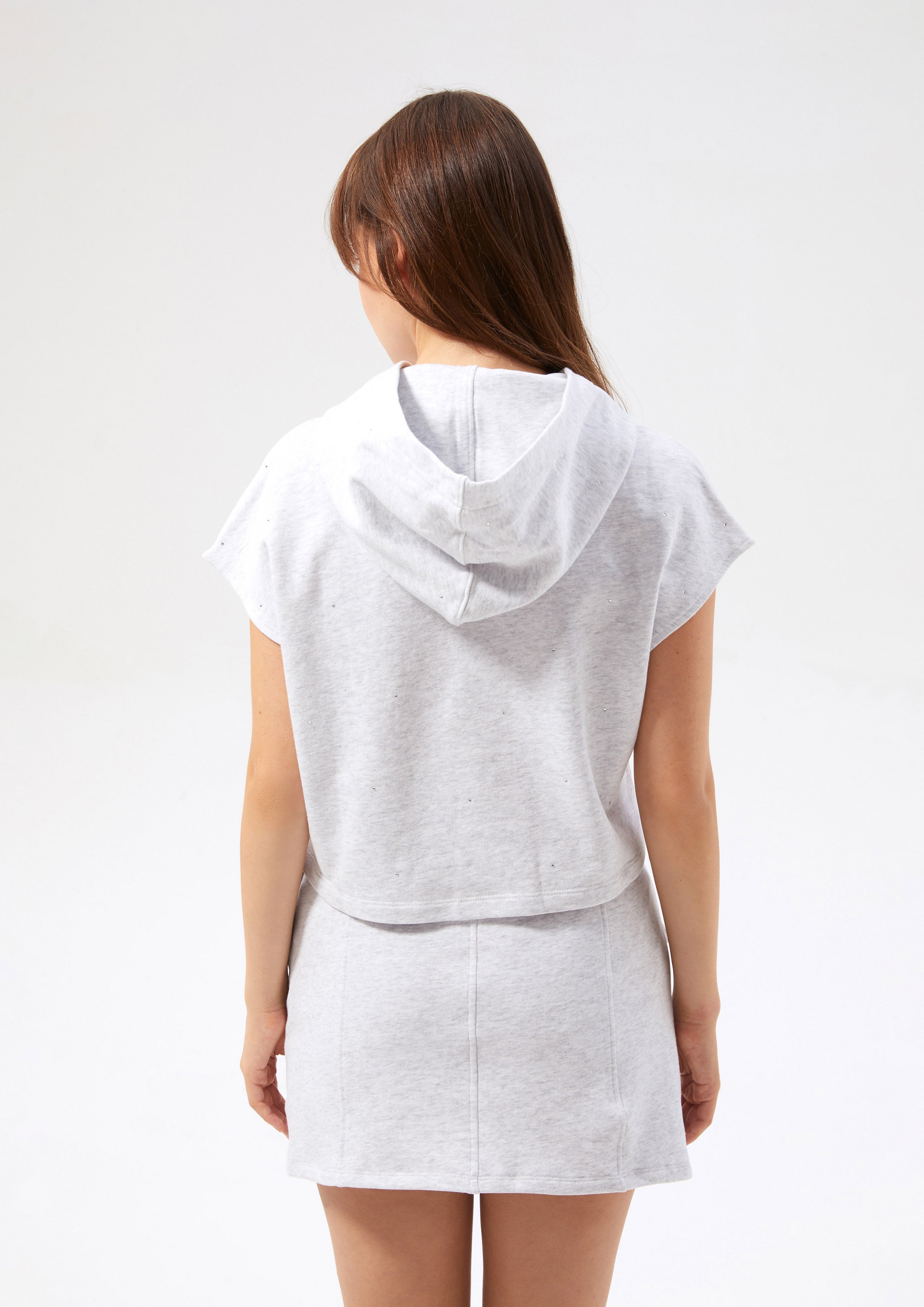 Hotfix With Embroidered Hoodie Top Miracle Voyard