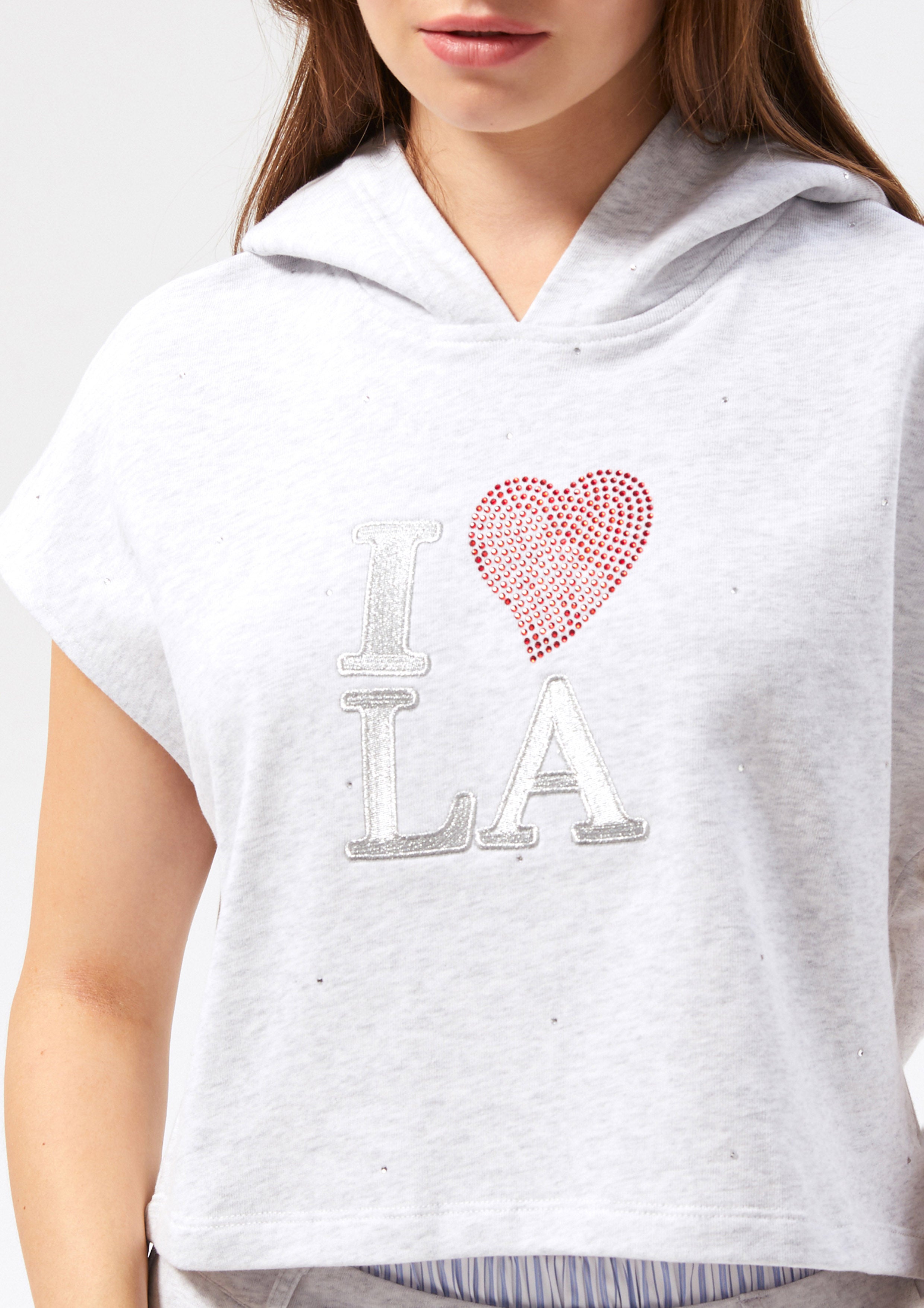 Hotfix With Embroidered Hoodie Top Miracle Voyard