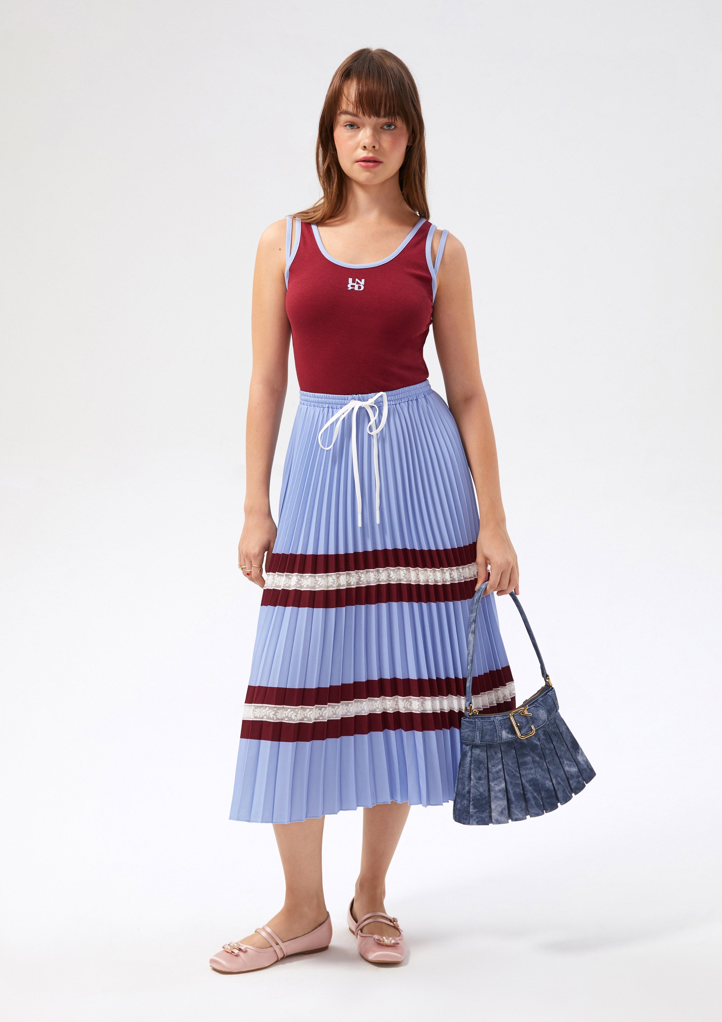 Plated Skirt Midi Dress Speed Voyard