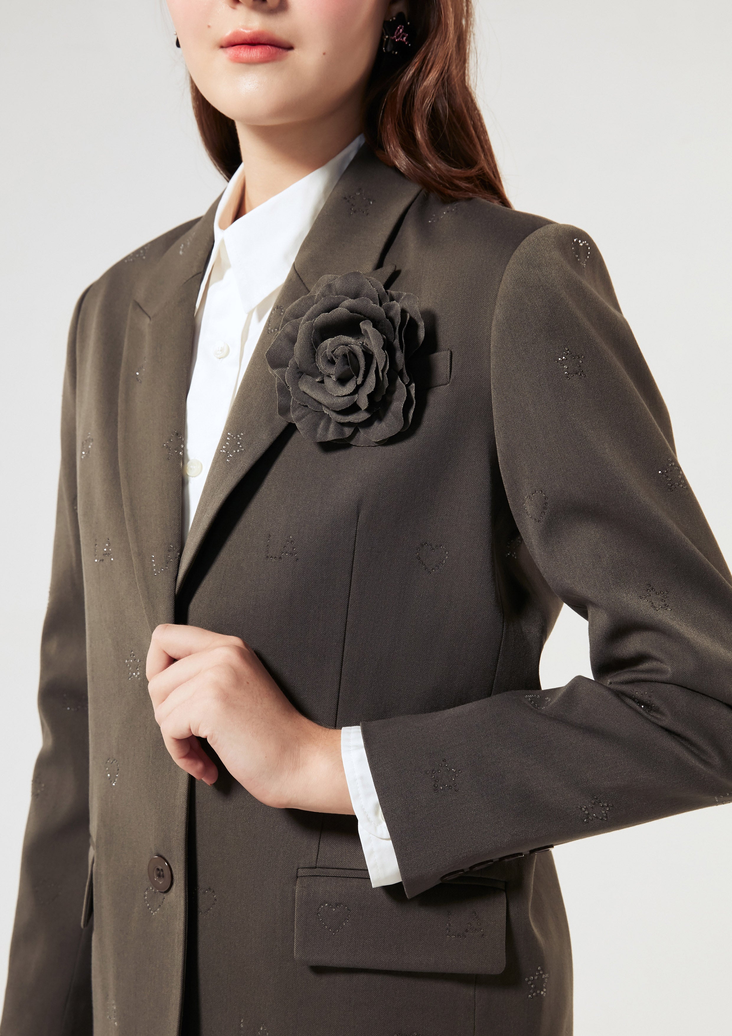 Rose Embellished Jacket Neon Dreams