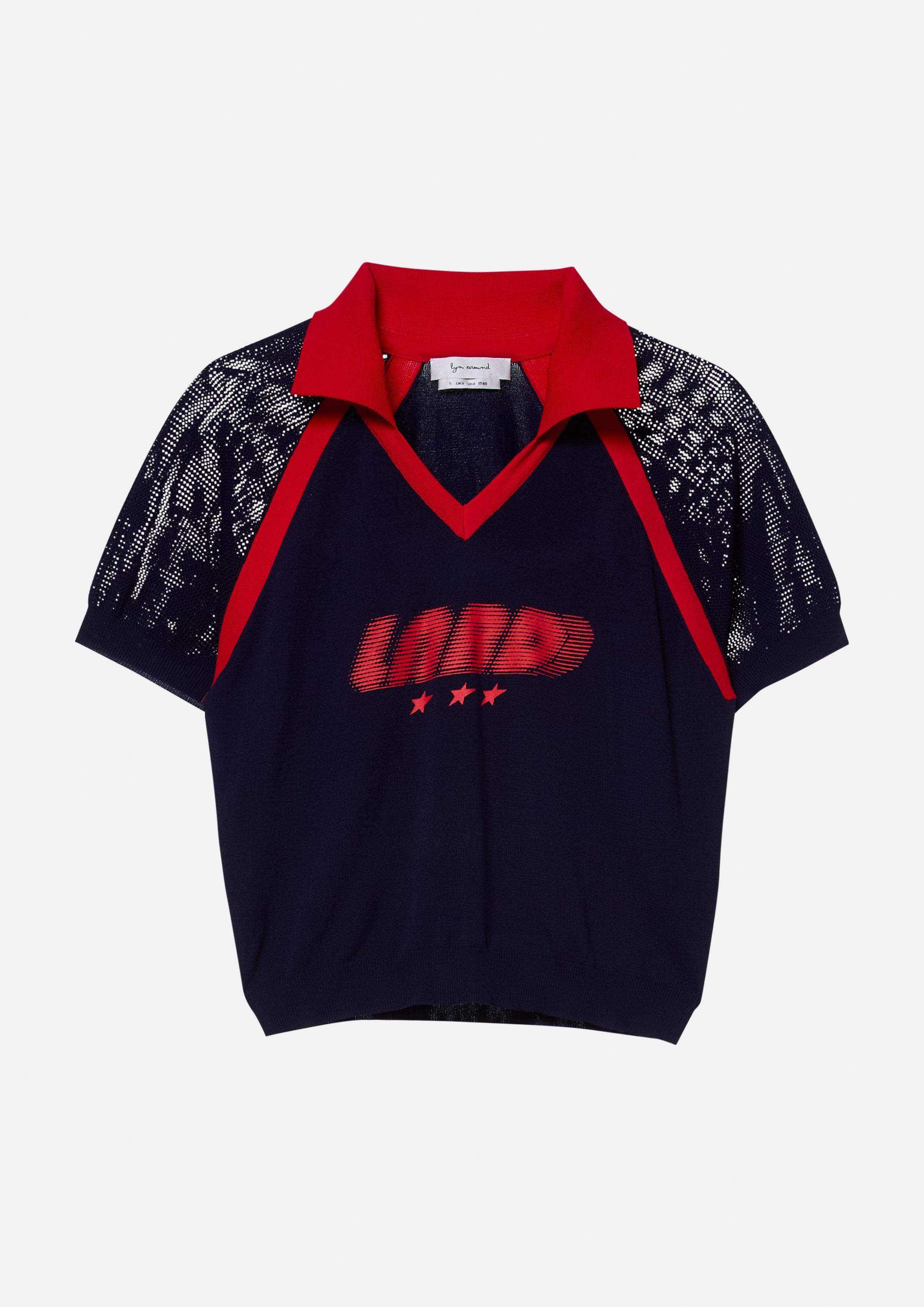 Logo Mesh Short Sleeve Top Speed Voyard