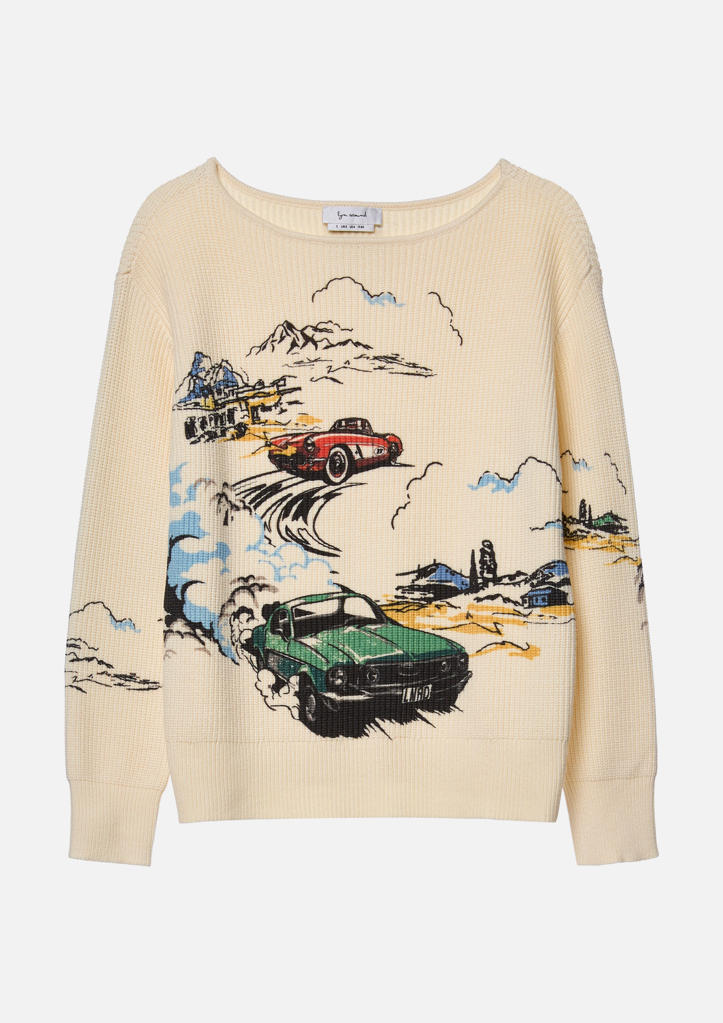 เสื้อพูลโอเวอร์แขนยาวพิมพ์ลาย คอลเลกชัน Speed Voyard