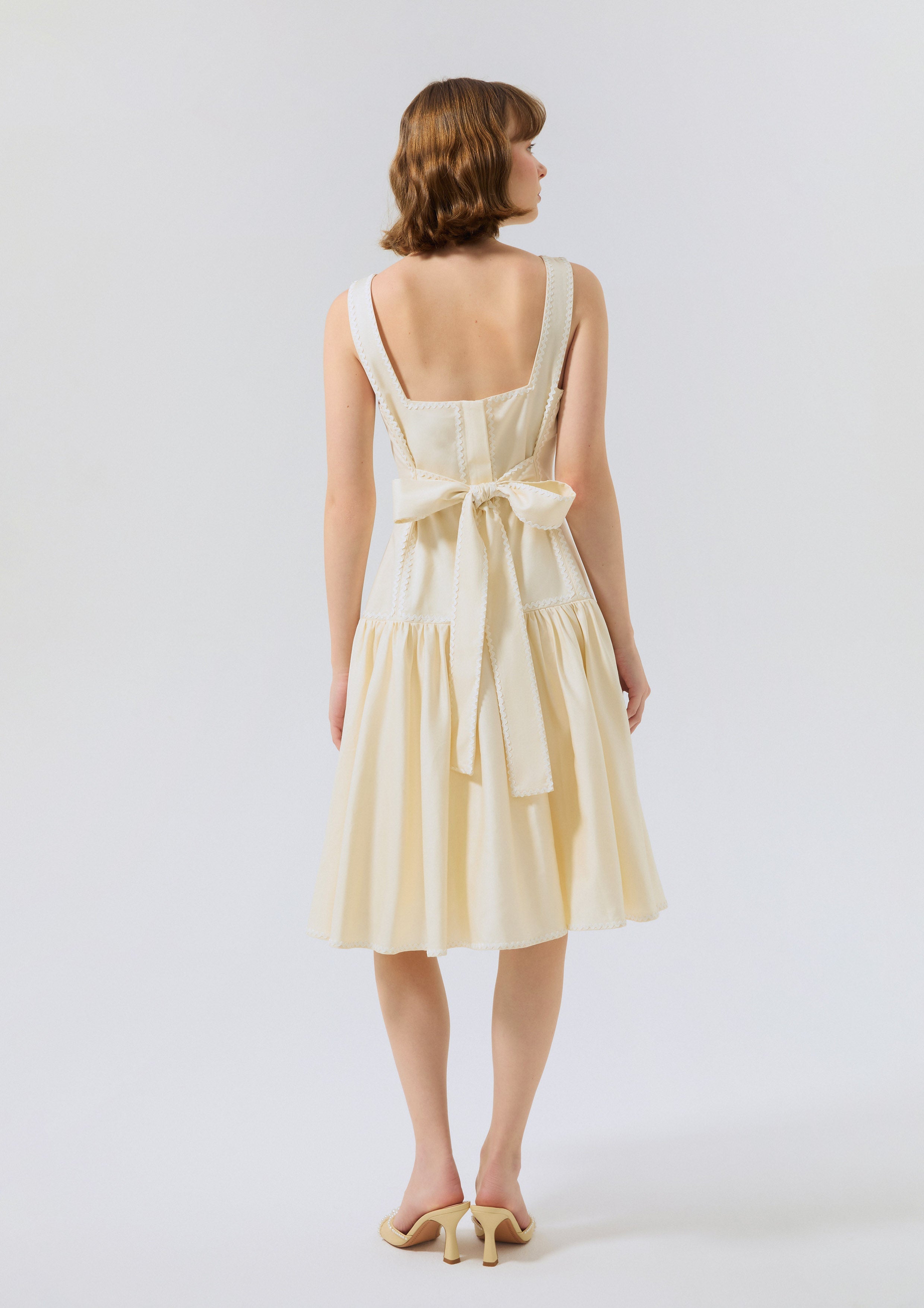 Flare Skirt Mini Dress Rosewood Fleur