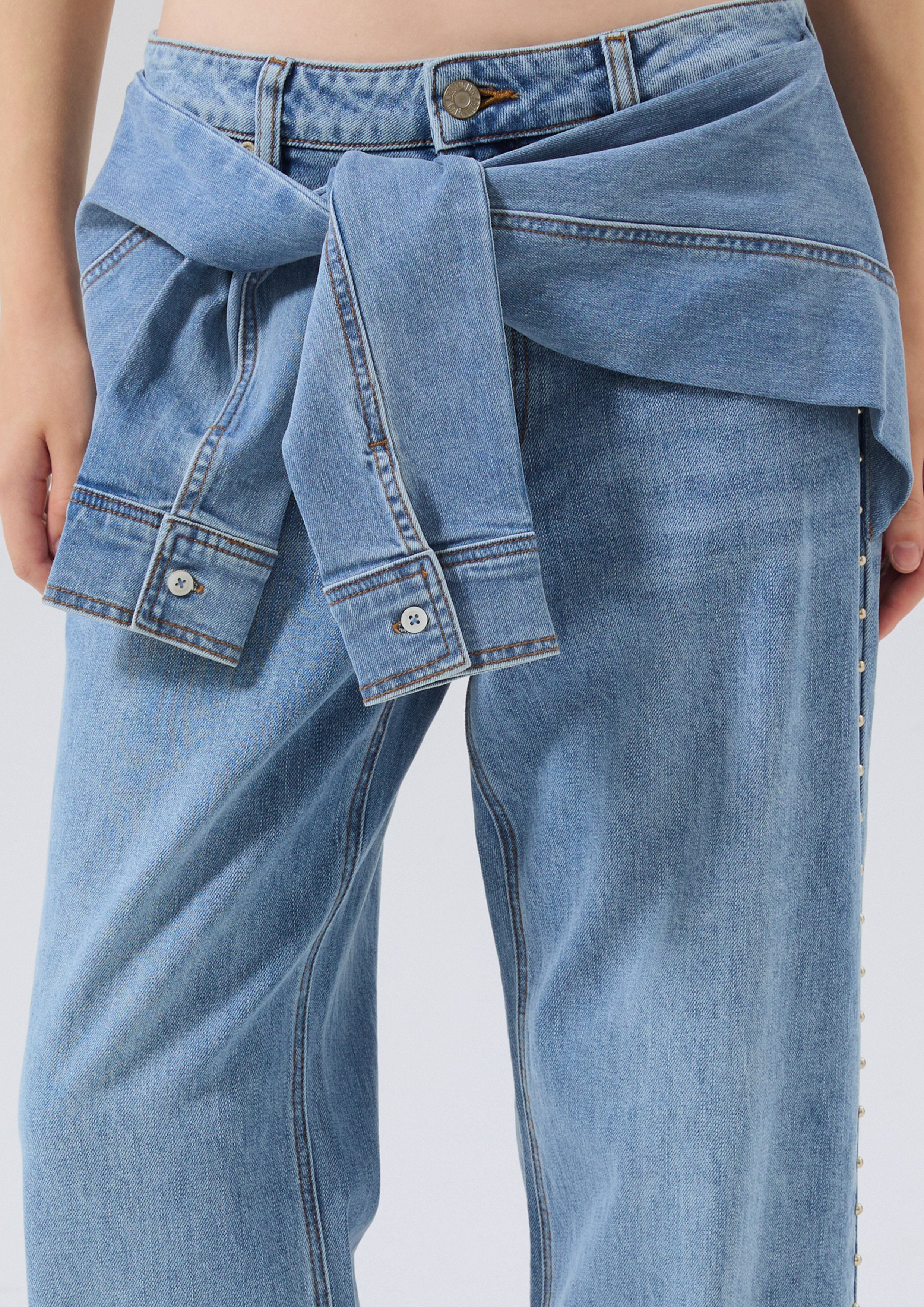 กางเดนิมดีเทลผูกเอว คอลเลกชัน Speed Voyard