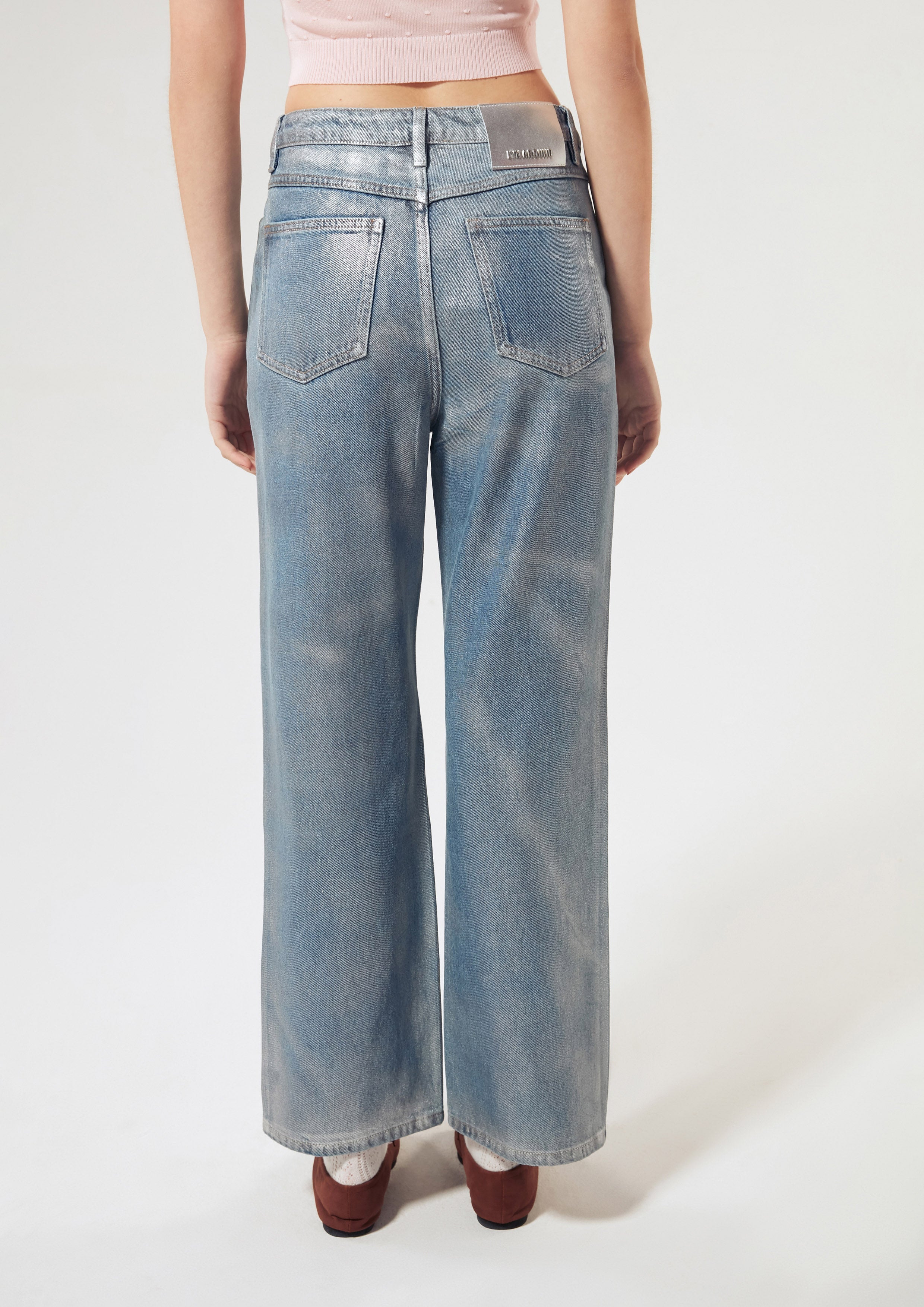 Trompe Loeil Denim Pants Neon Dreams