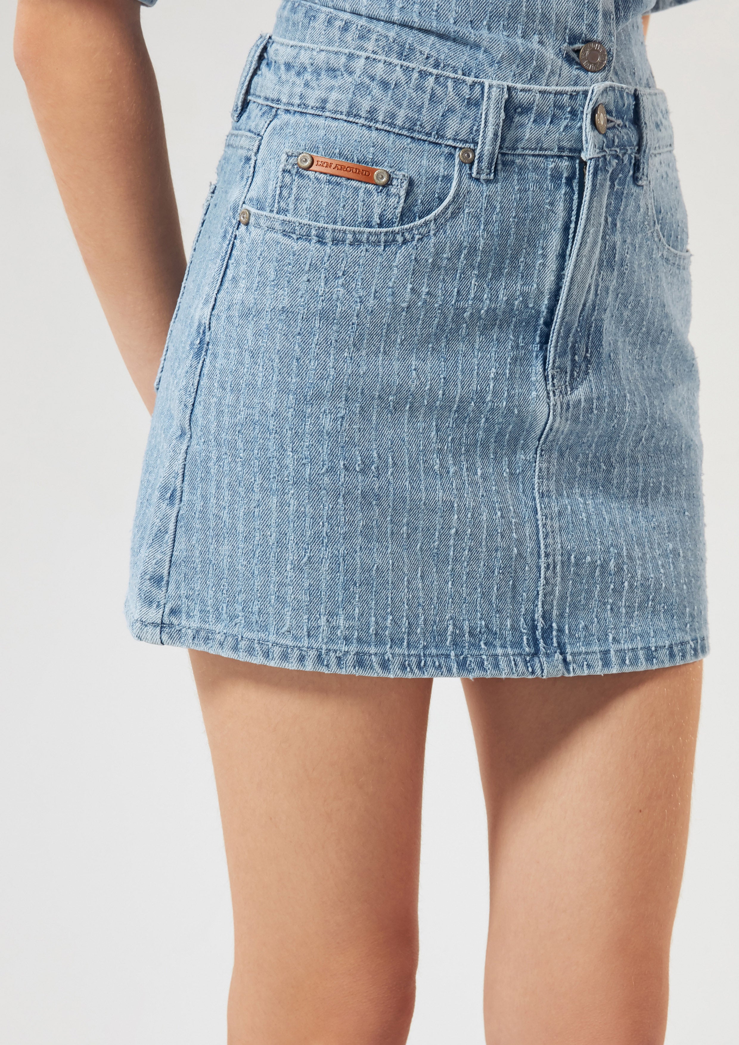  กระโปรงเดนิมสั้น คอลเลกชัน Basic Denim