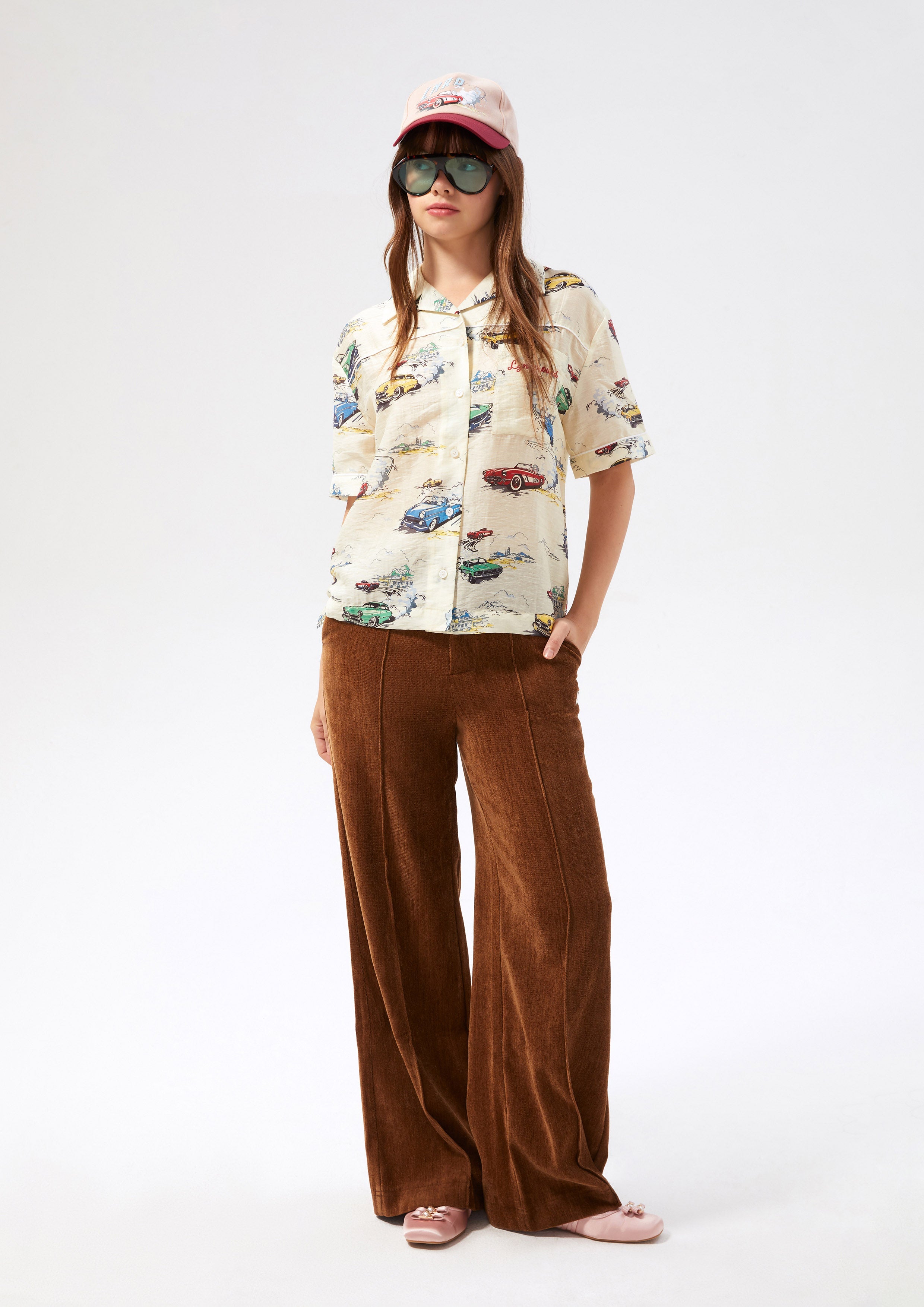 เสื้อเชิ้ตแขนสั้นพิมพ์ลาย คอลเลกชัน Speed Voyard