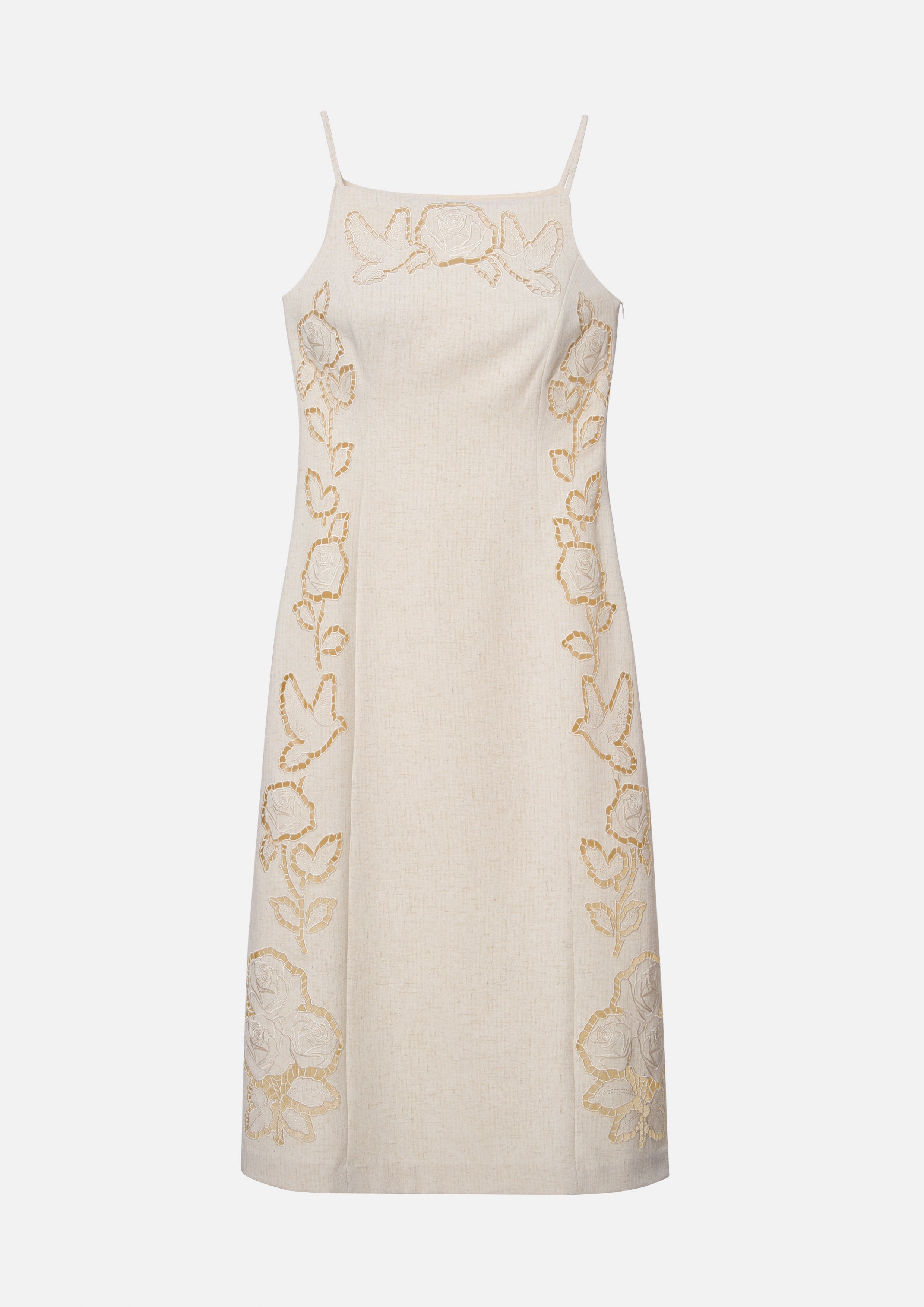 Create Your Signature Look with Rose Eyelet Cami Strap Midi Dress Rosewood  Fleur
