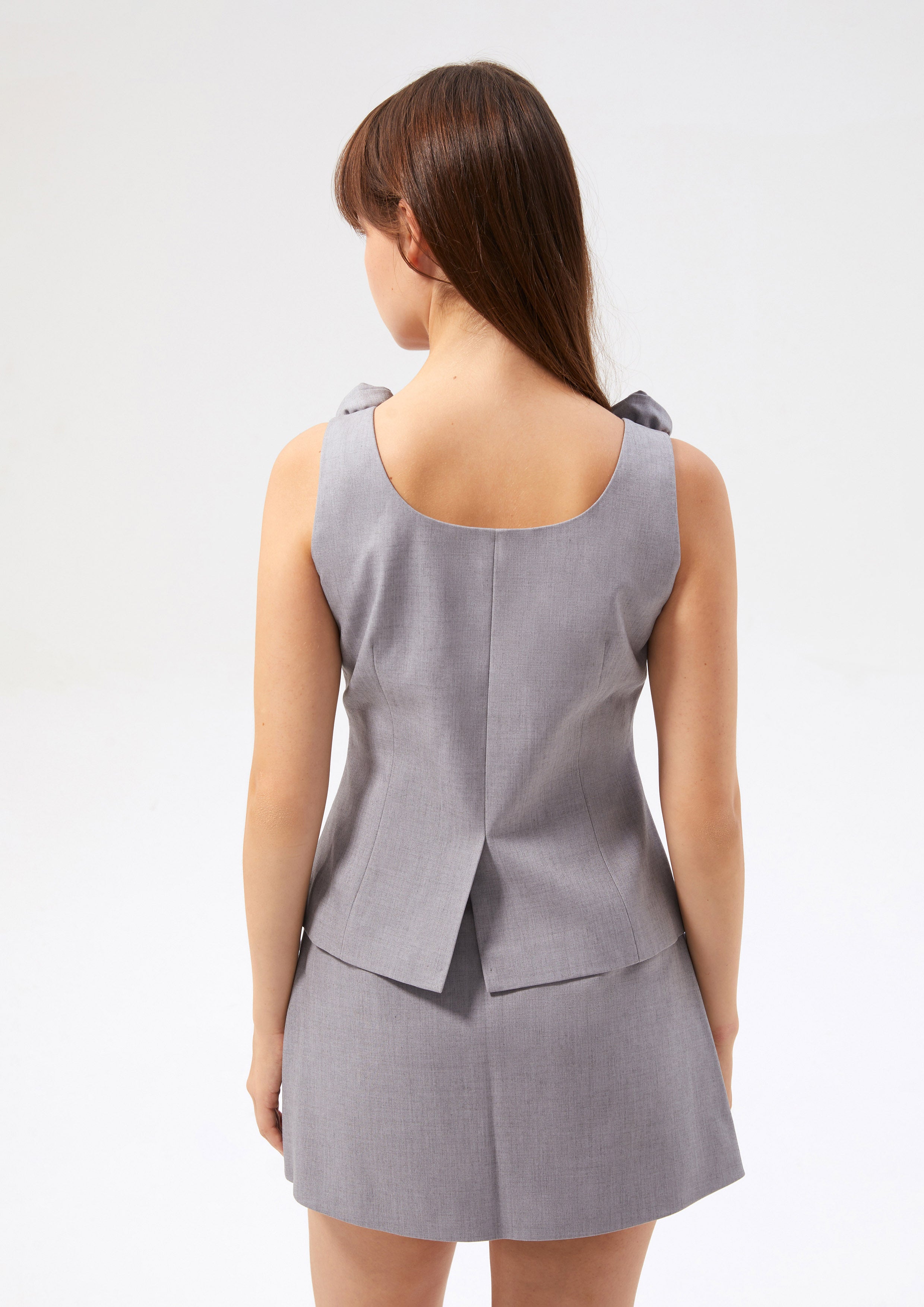 Rose Motif Embellished Vest Rodeo Rose