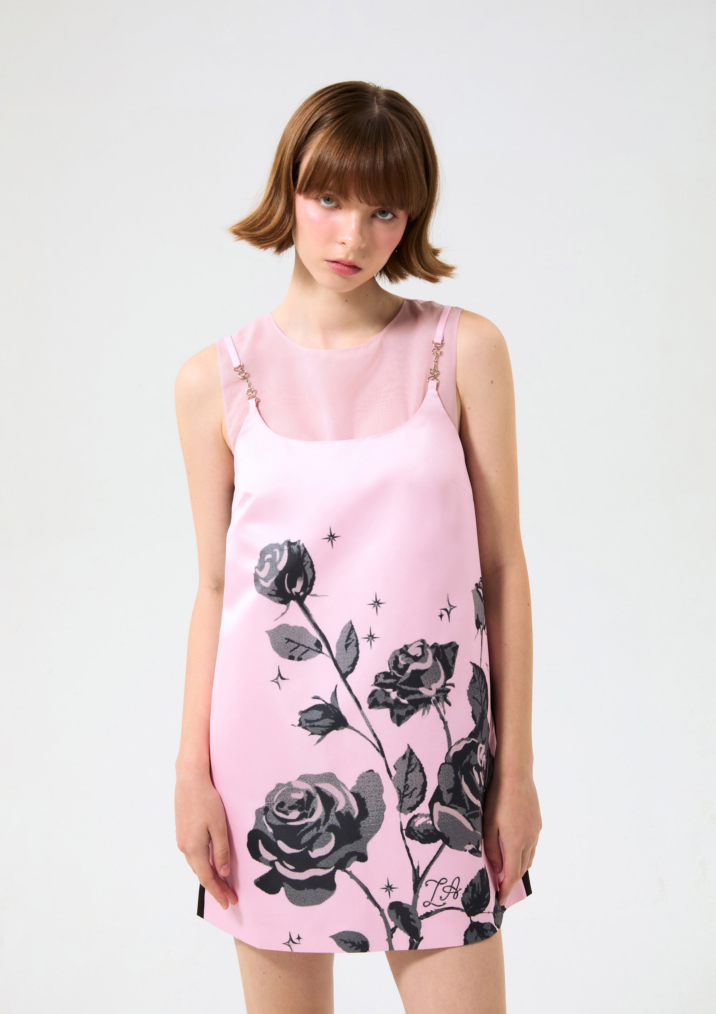 Rose Print Mini Dress Rodeo Rose