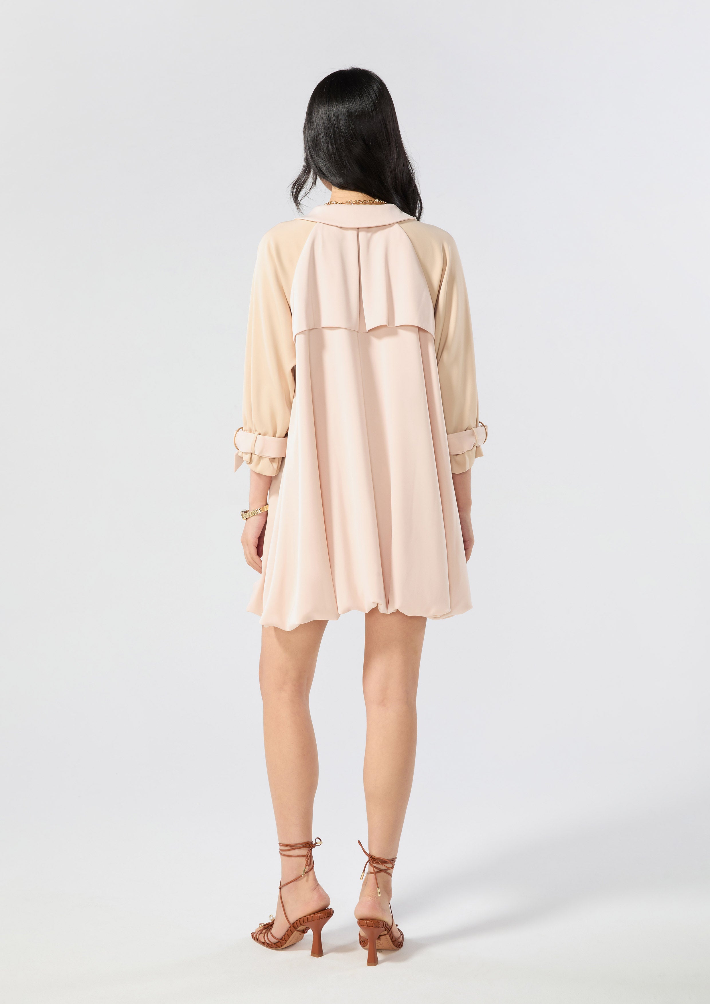 Puff Skirt Mini Dress Rosewood Fleur