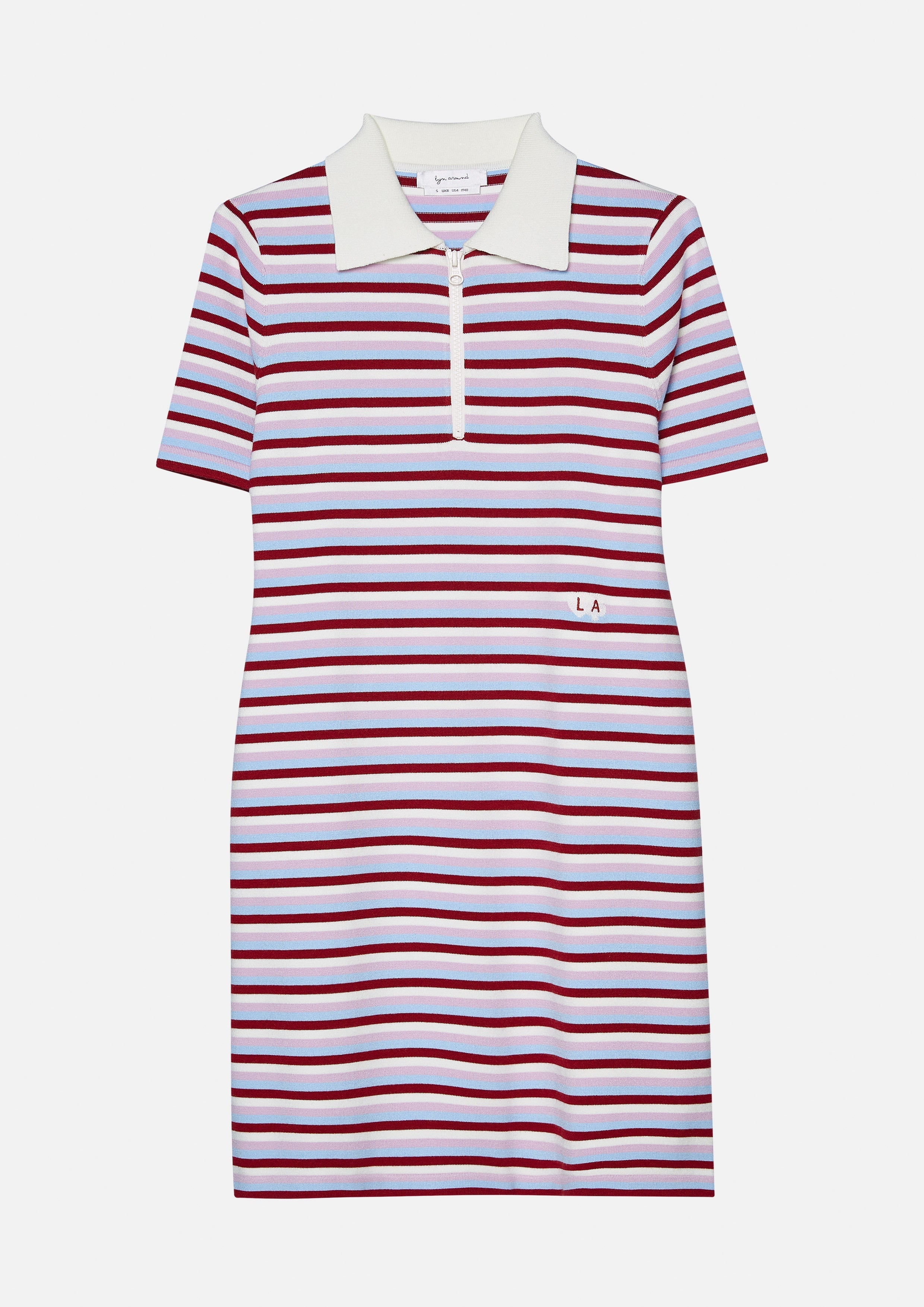 เดรสสั้นลายทางปักโลโก้ คอลเลกชัน Speed Voyard