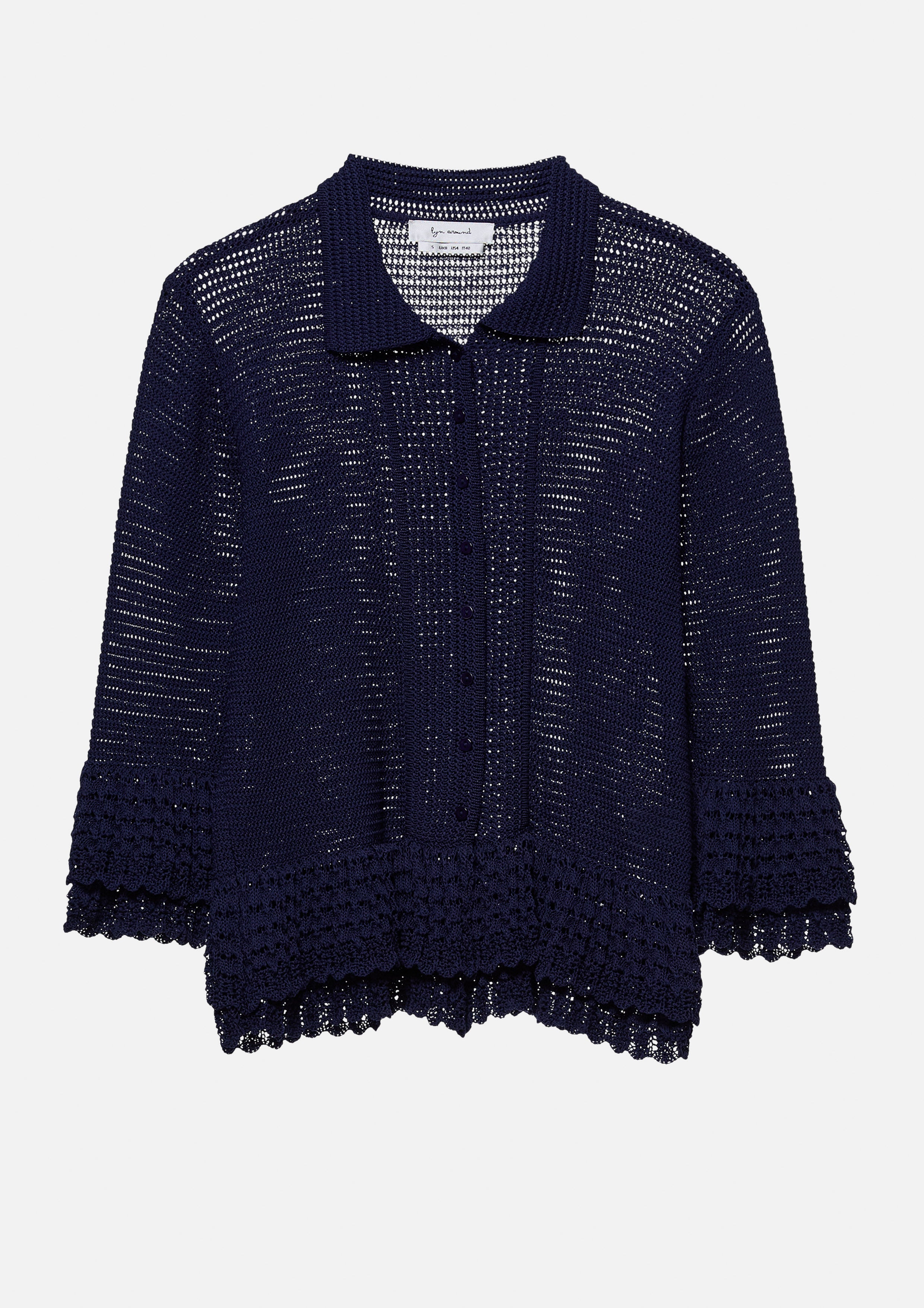 เสื้อเบล้าส์นิตแต่งลูกไม้ คอลเลกชัน Neon Dreams