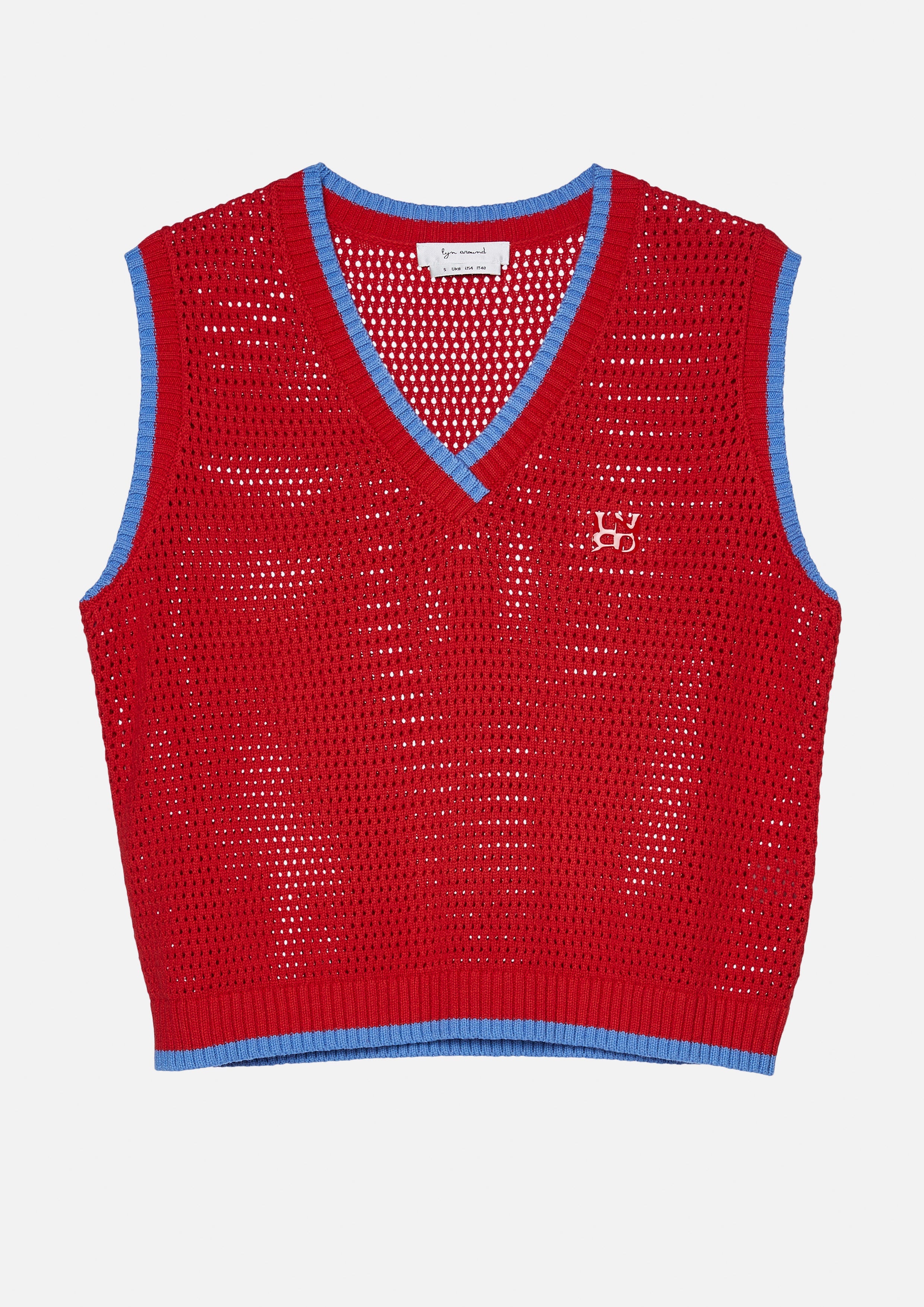 เสื้อโครเชต์แขนกุดปักโลโก้ คอลเลกชัน Miracle Voyard