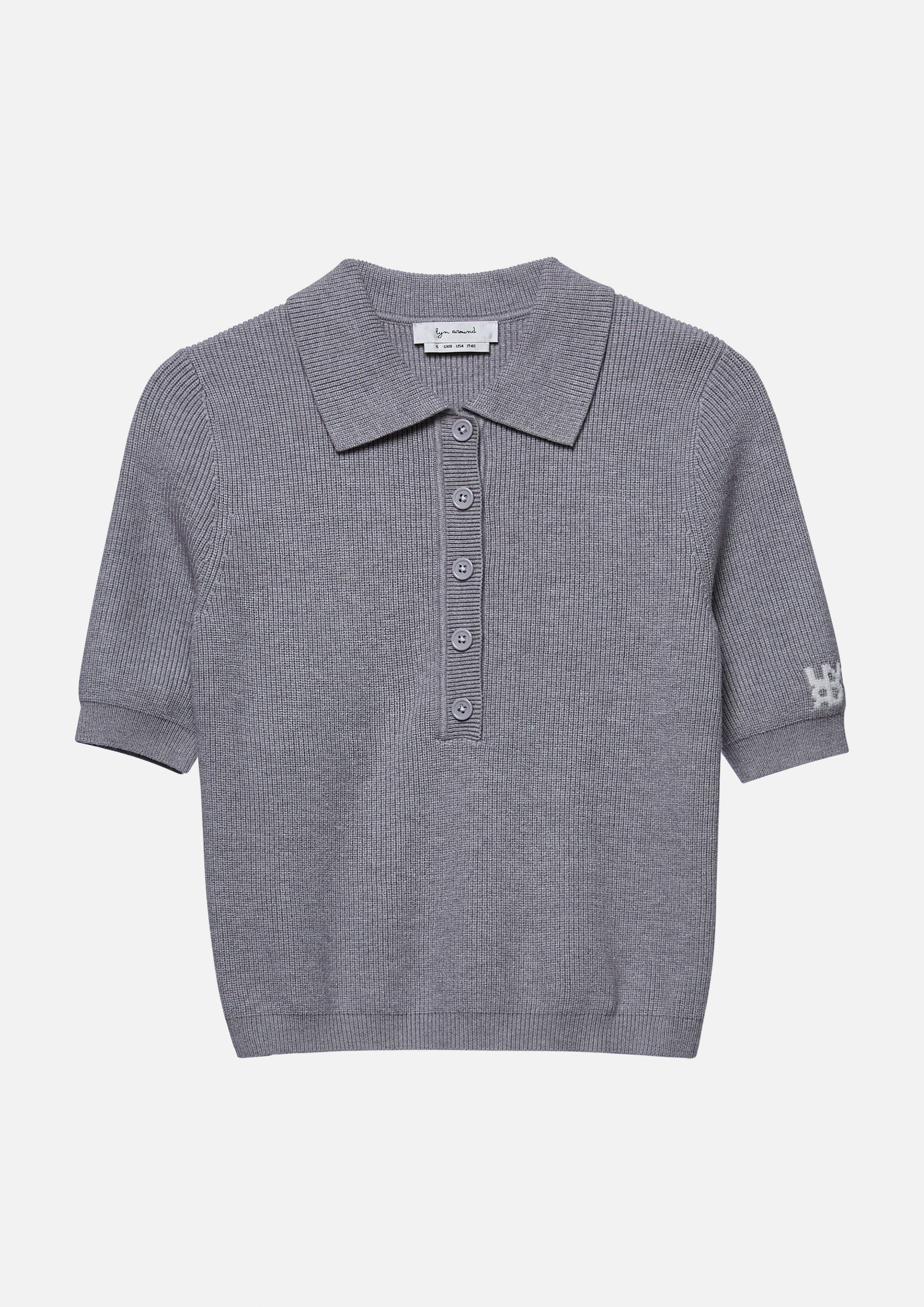 เสื้อนิตแขนสั้นปักโลโก้ คอลเลกชัน Miracle Voyard