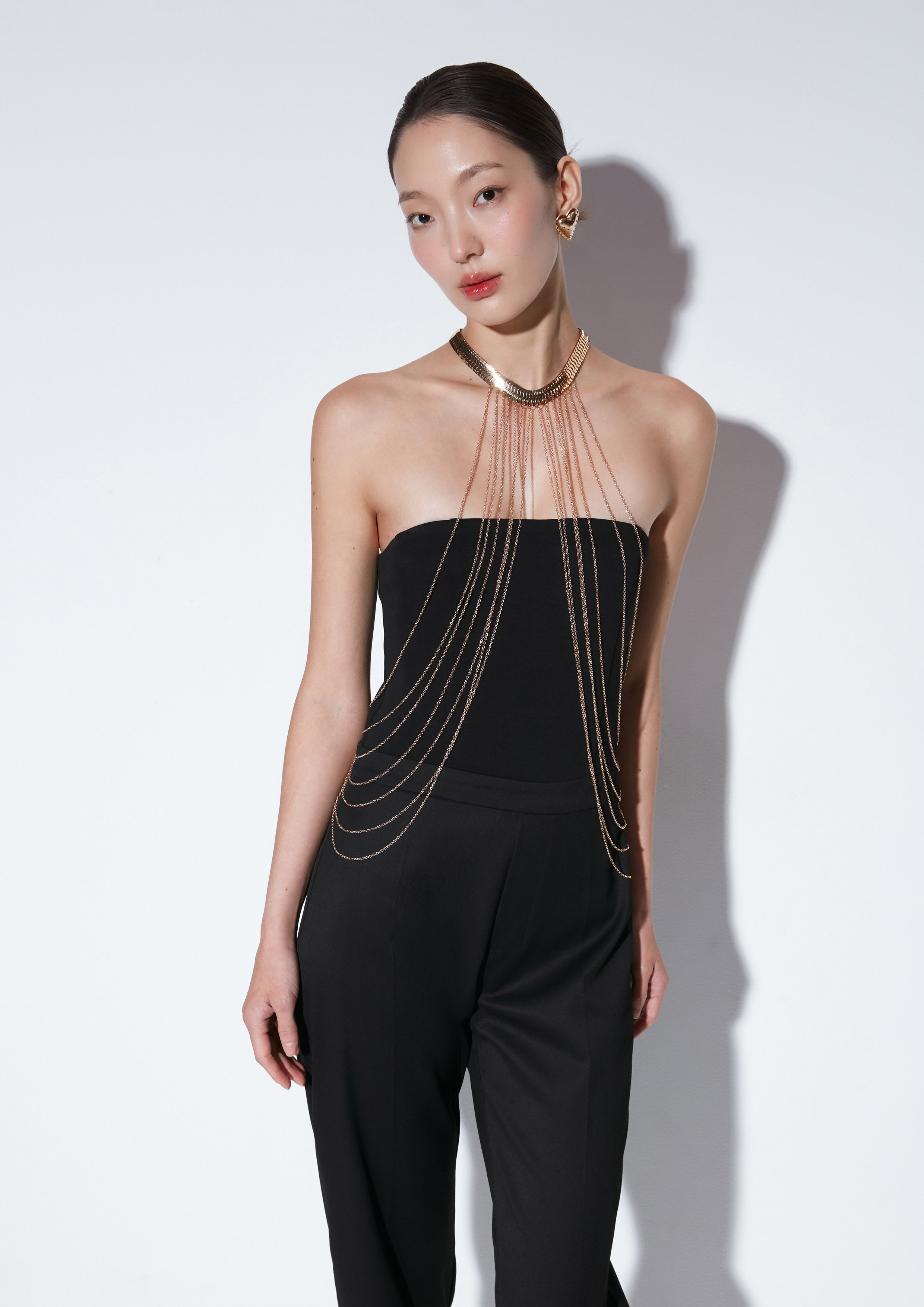 จัมพ์สูทเกาะอก คอลเลกชัน Texture Club