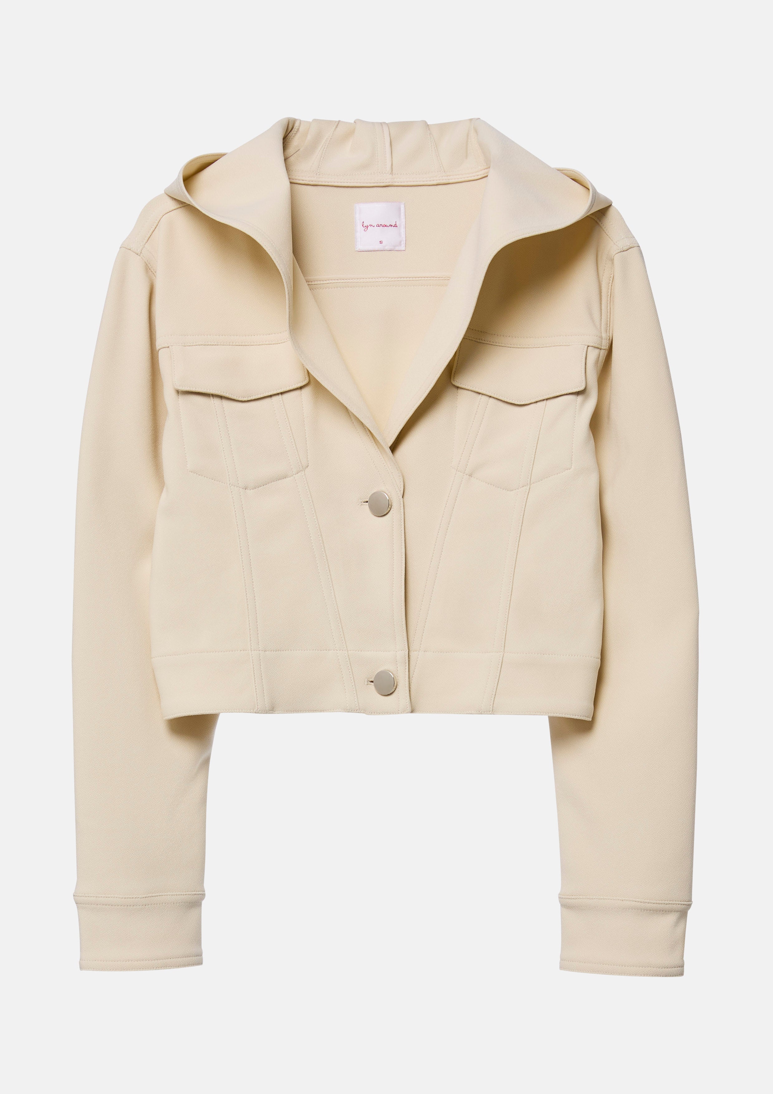 แจ็คเก็ตฮูดครอป คอลเลกชัน Texture Club