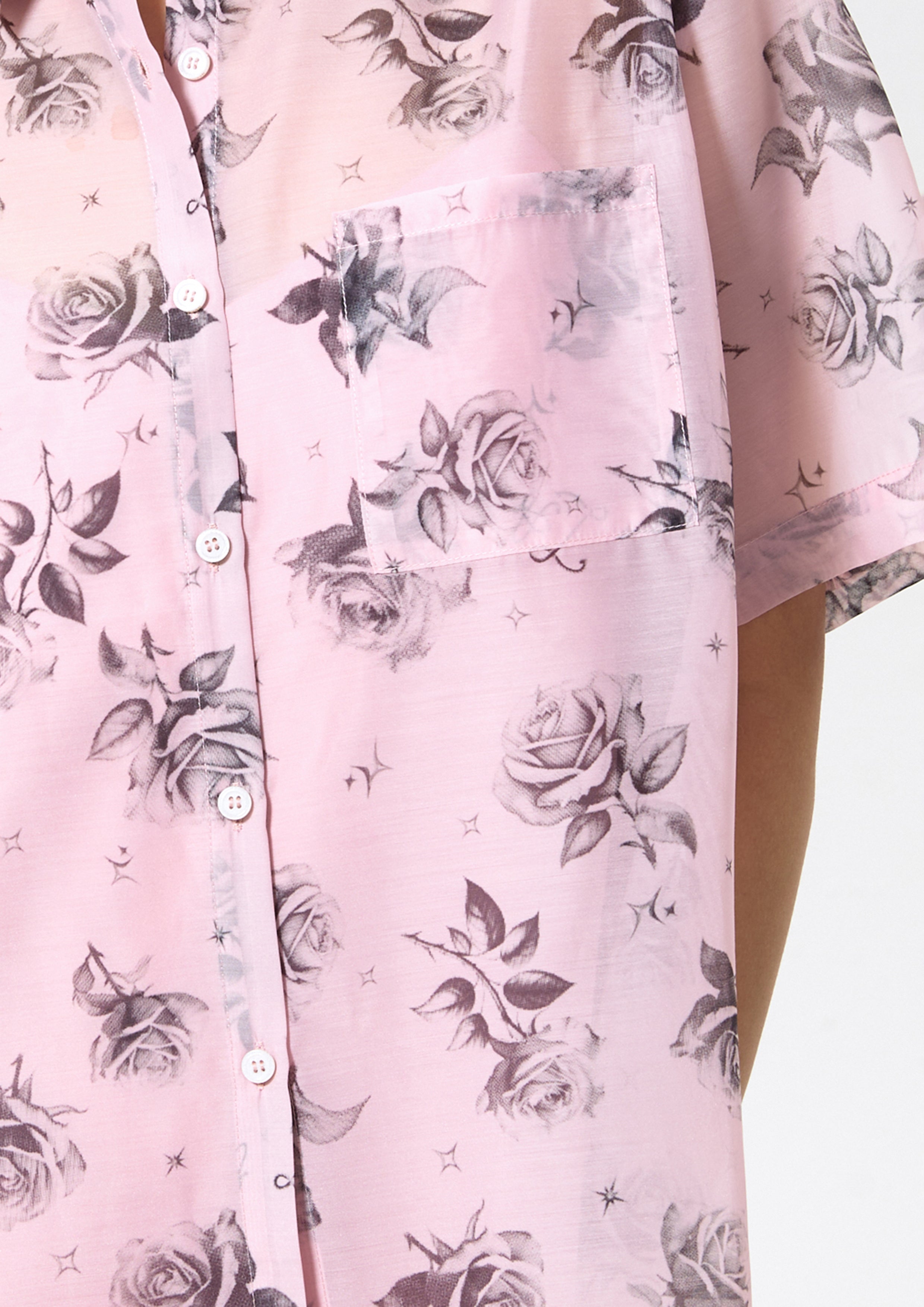 Rose Sheer Shirt With Cami Top Rodeo Rose