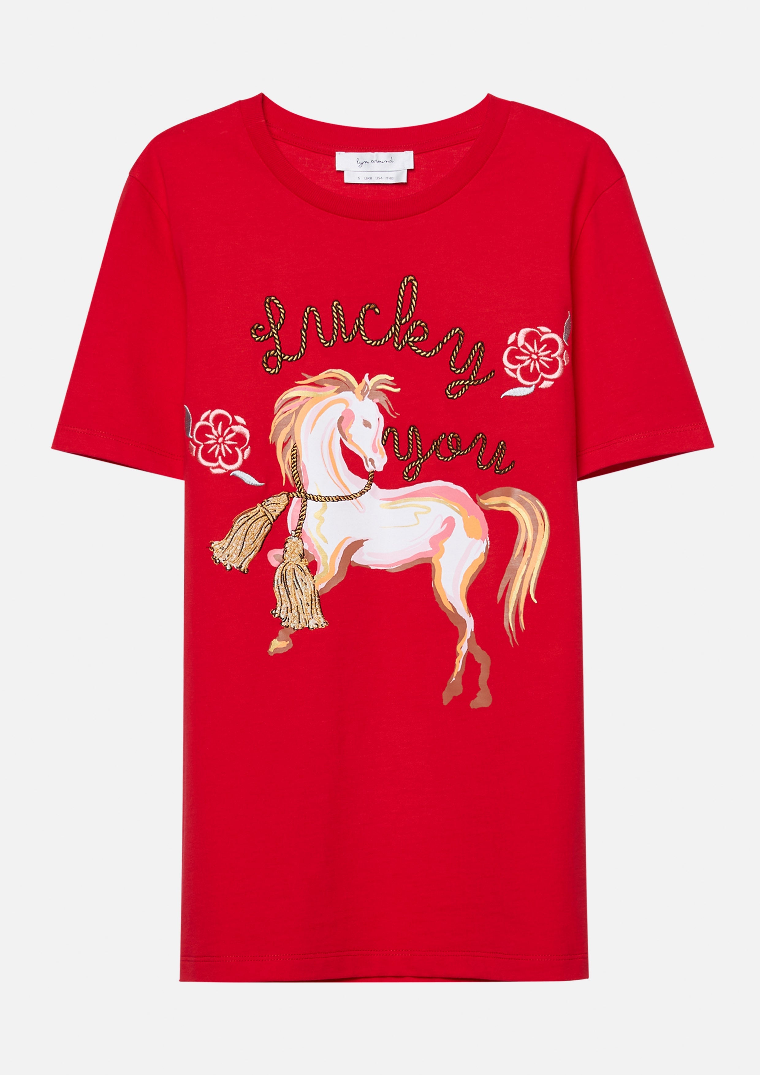 Lucky Horse T-Shirt Rouge Luck