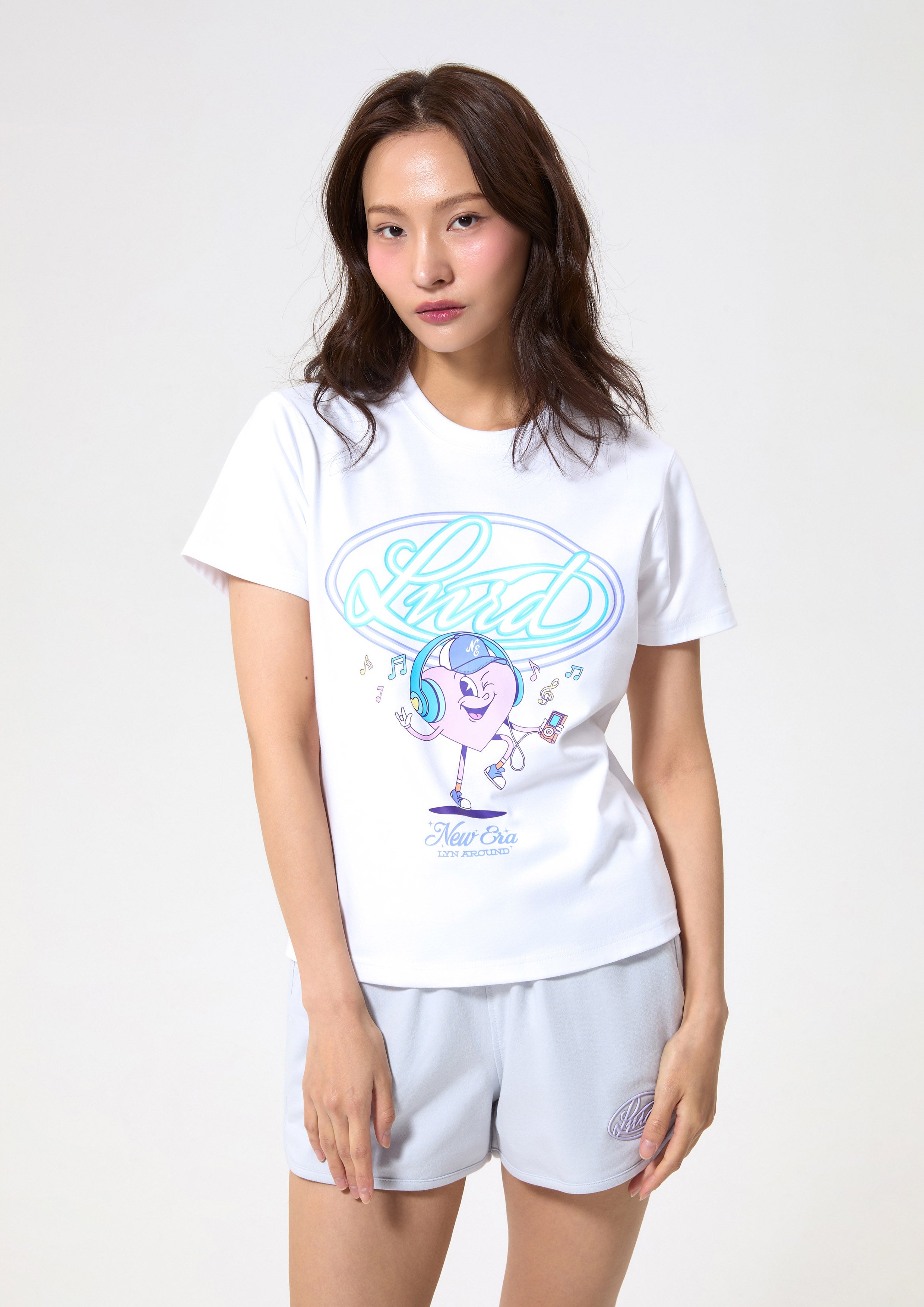 Neon Logo Short Sleeve T-Shirt LA x New Era