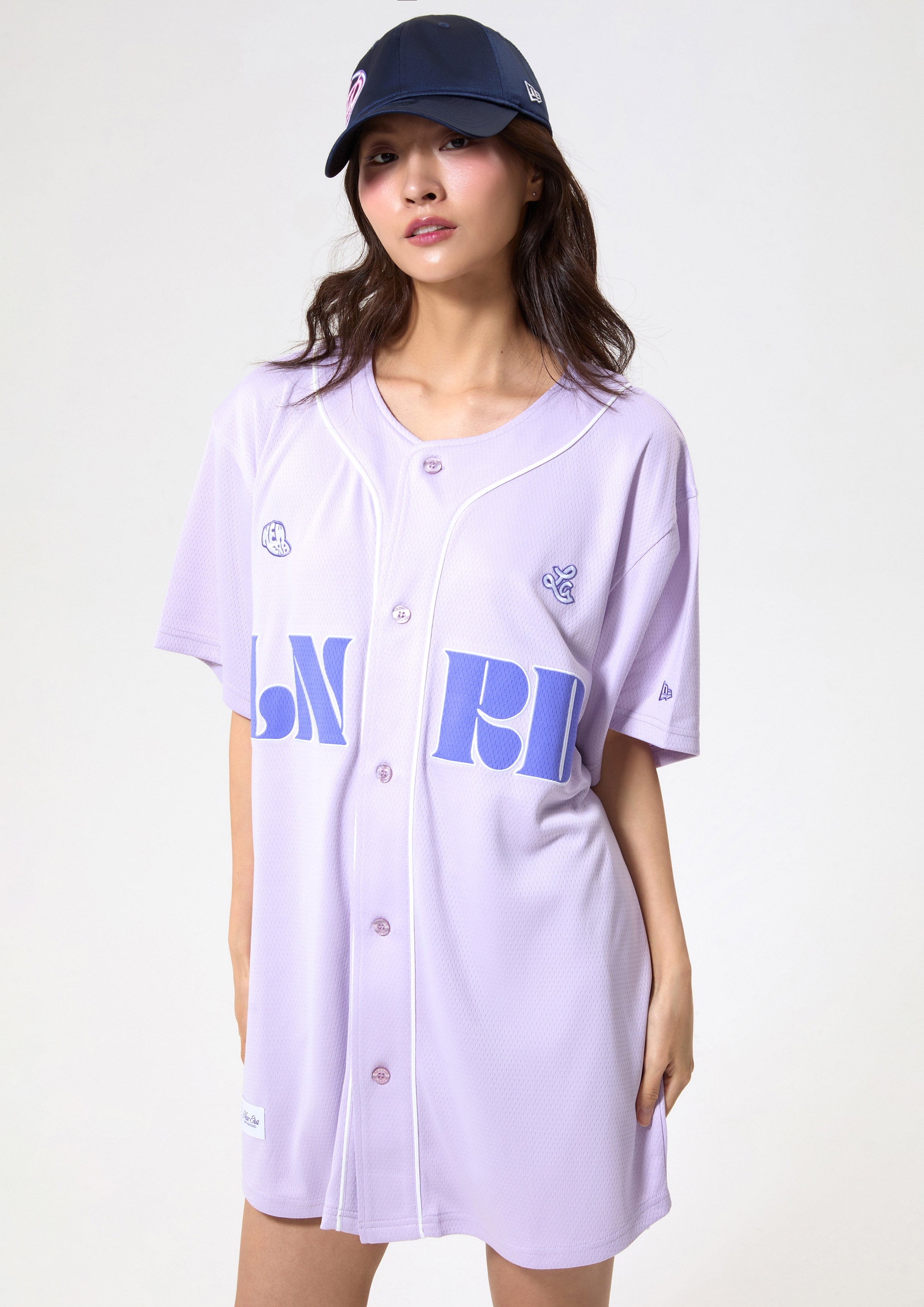 เสื้อเบสบอลปักโลโก้ คอลเลกชัน LA x New Era