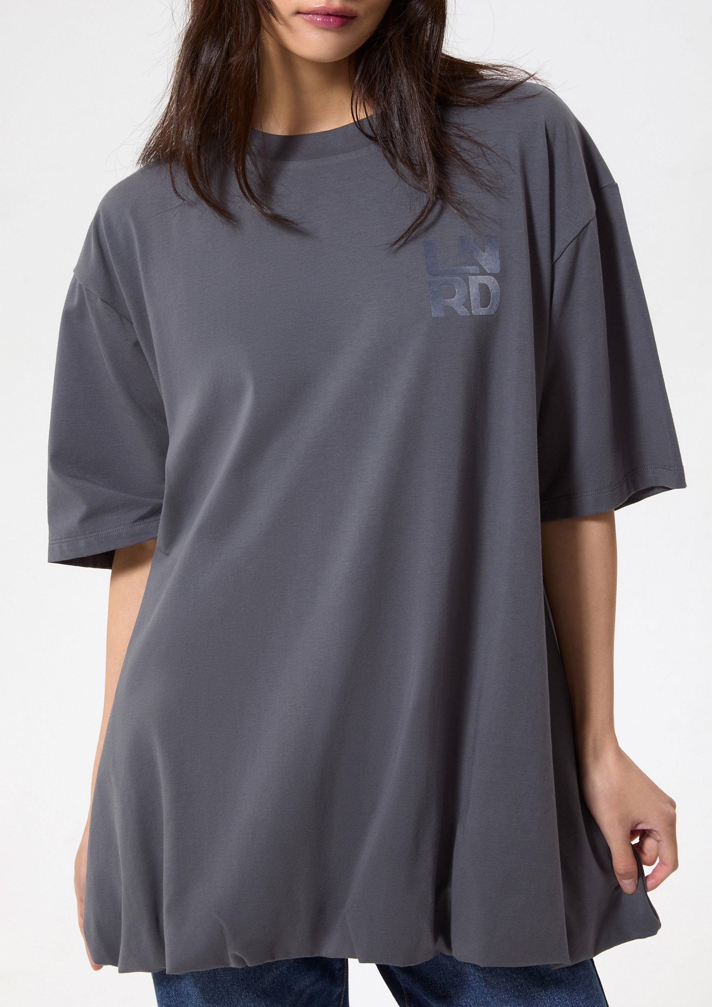 Relaxed Fit Puff Hem T-Shirt Play Spell