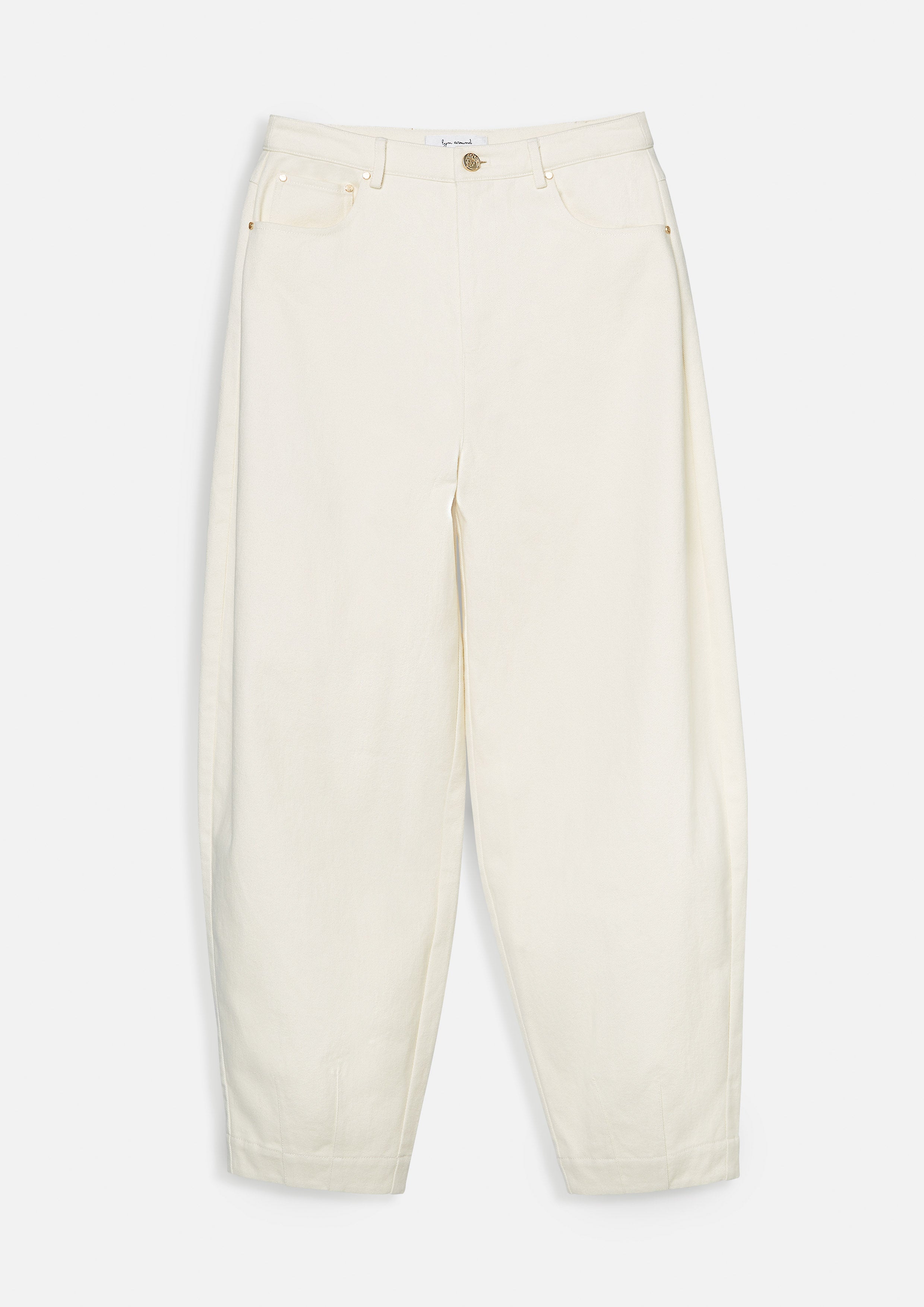 กางเกงเดนิมขายาวทรงบาเรล คอลเลกชัน Blossom Elegance