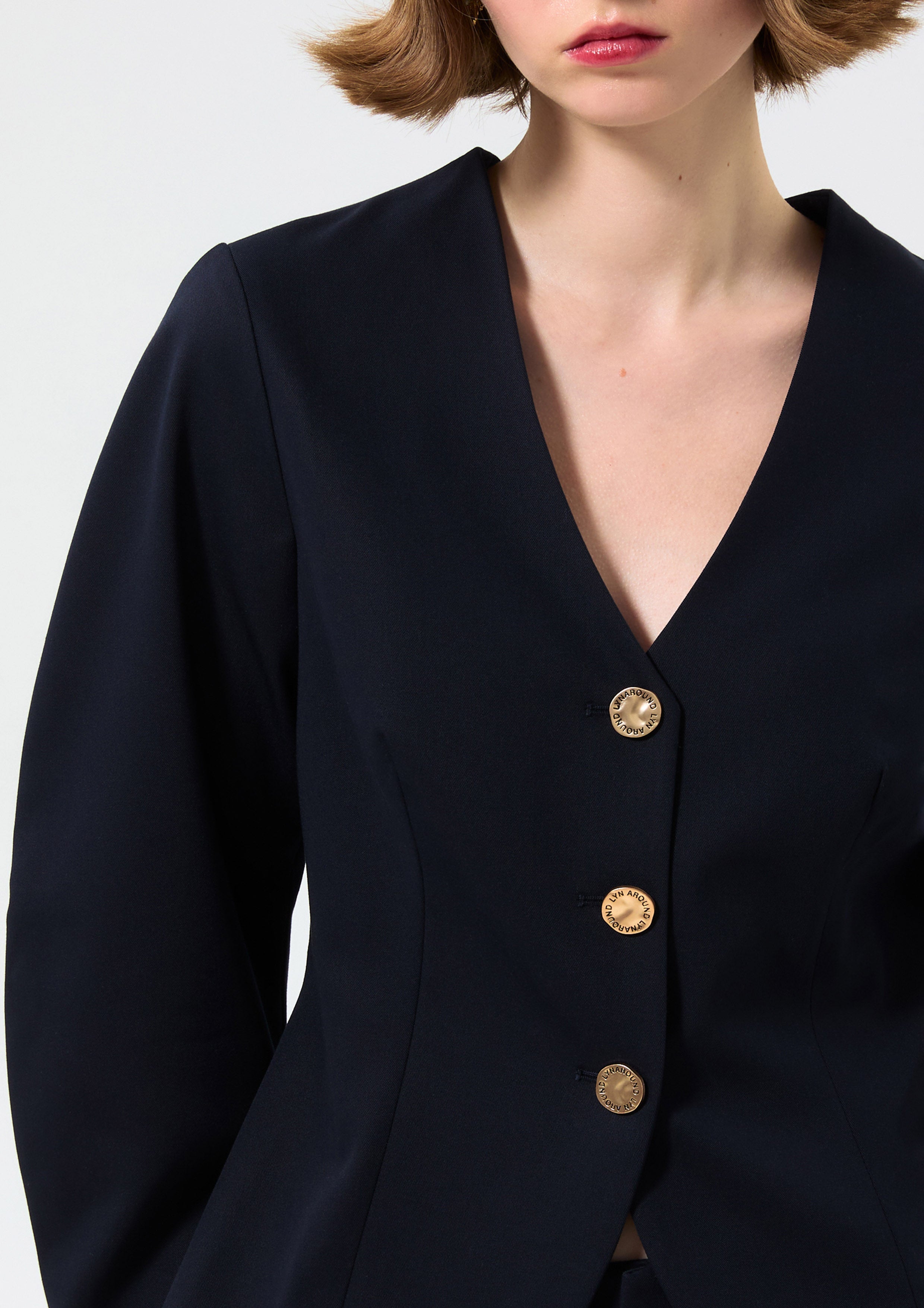 เสื้อเบลเซอร์แขนยาวทรงหลวม คอลเลกชัน Cruise to the Full Bloom