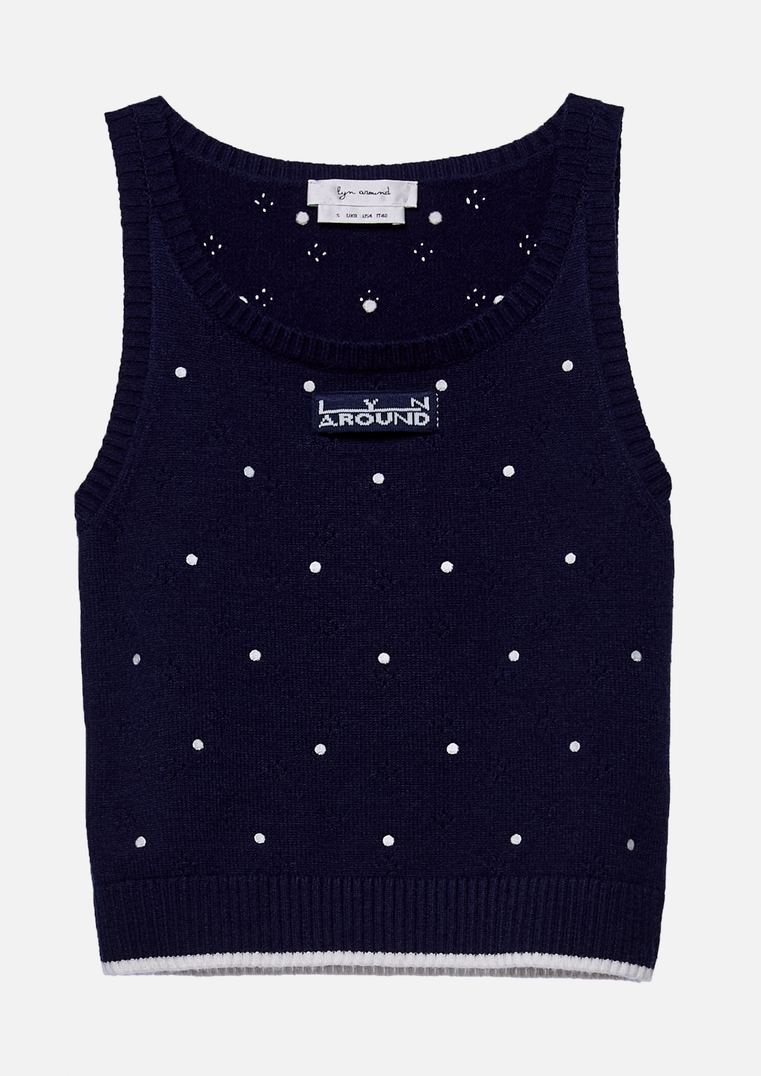Polkadot Logo Tank Top Working on Board