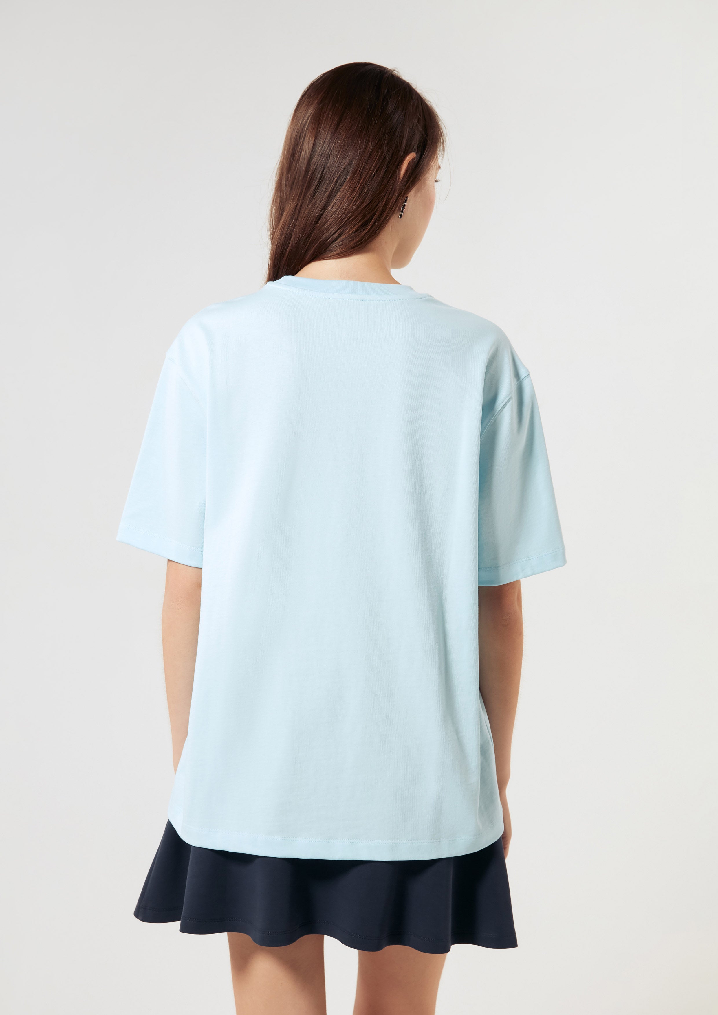 Cat Print With Logo Oversized T-Shirt Signature