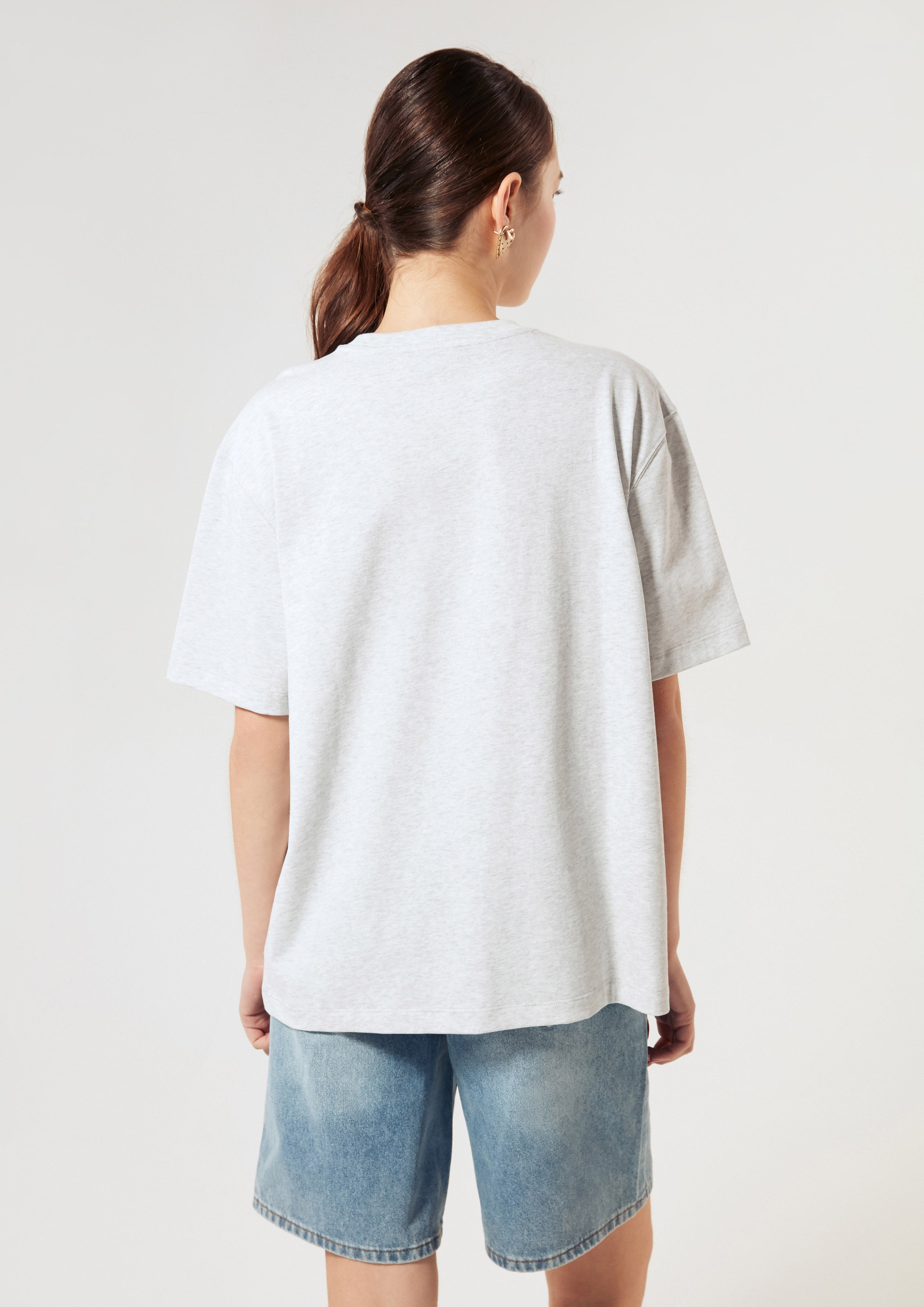 Cat Print With Logo Oversized T-Shirt Signature