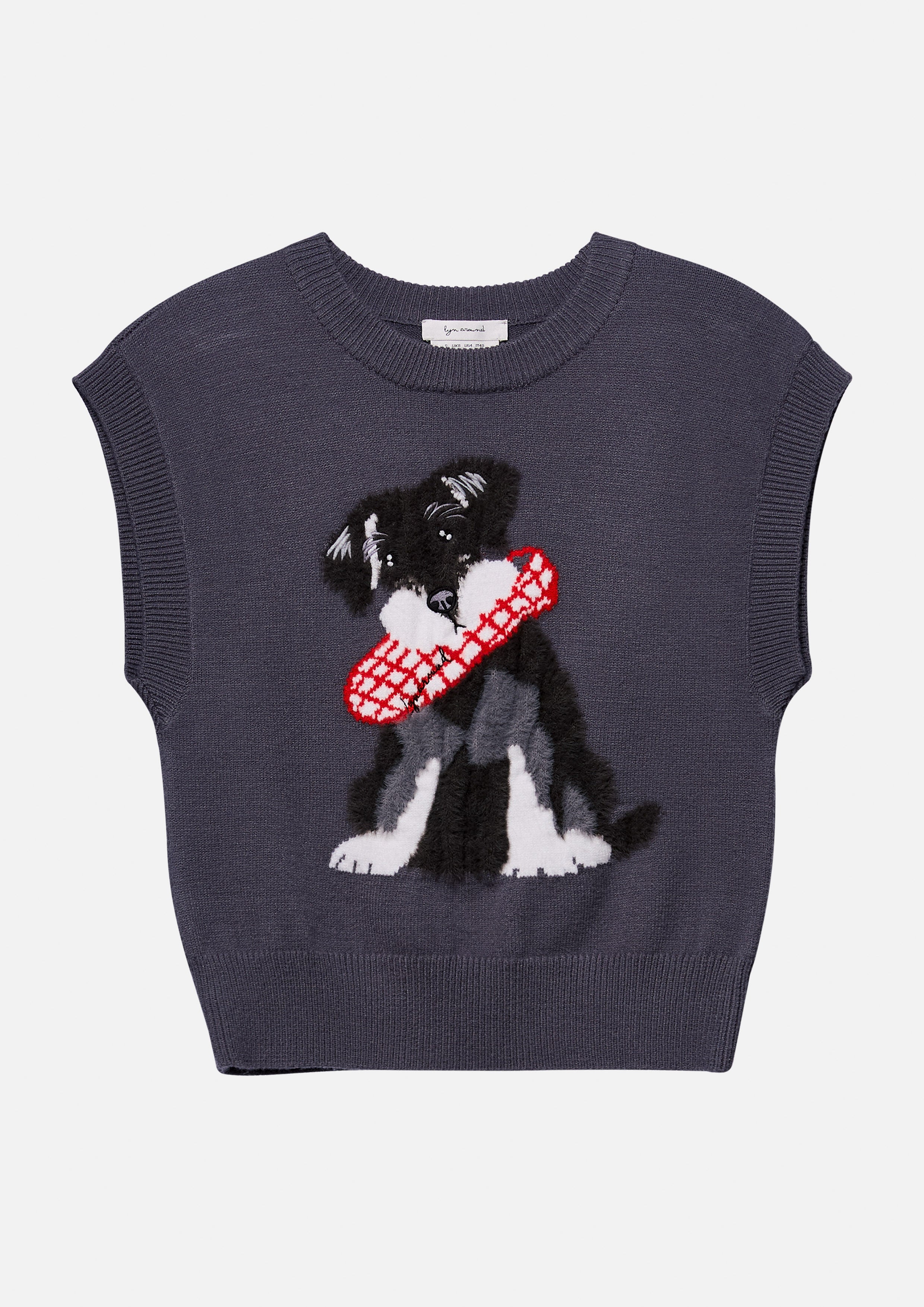 เสื้อนิตแขนกุดปักลาย คอลเลคชัน Bloom Affair