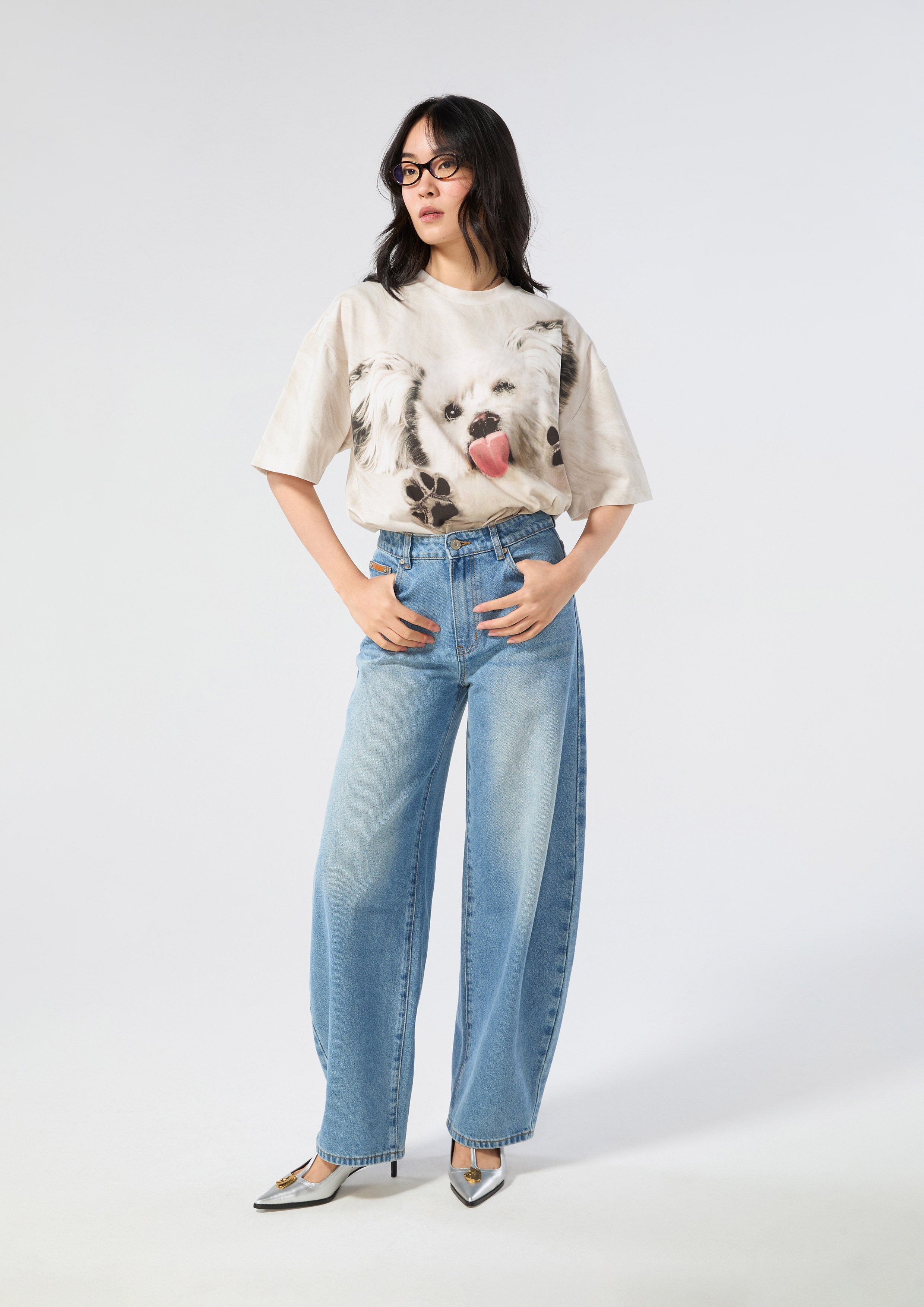 เสื้อยืดแขนสั้นพิมพ์ลาย คอลเลกชัน Neon Dreams