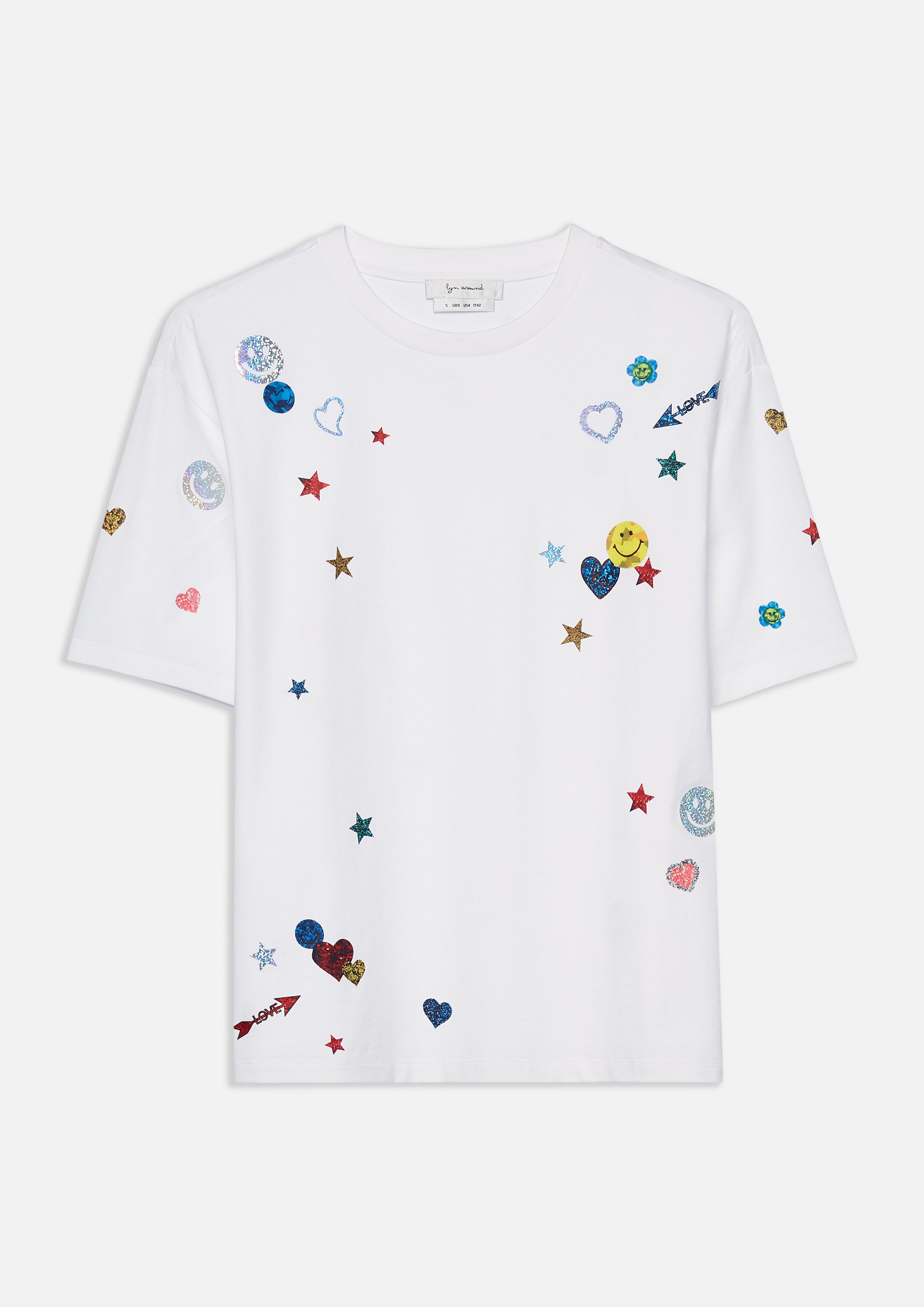 Sticker Print Loose Fit T-Shirt Like a Virgin