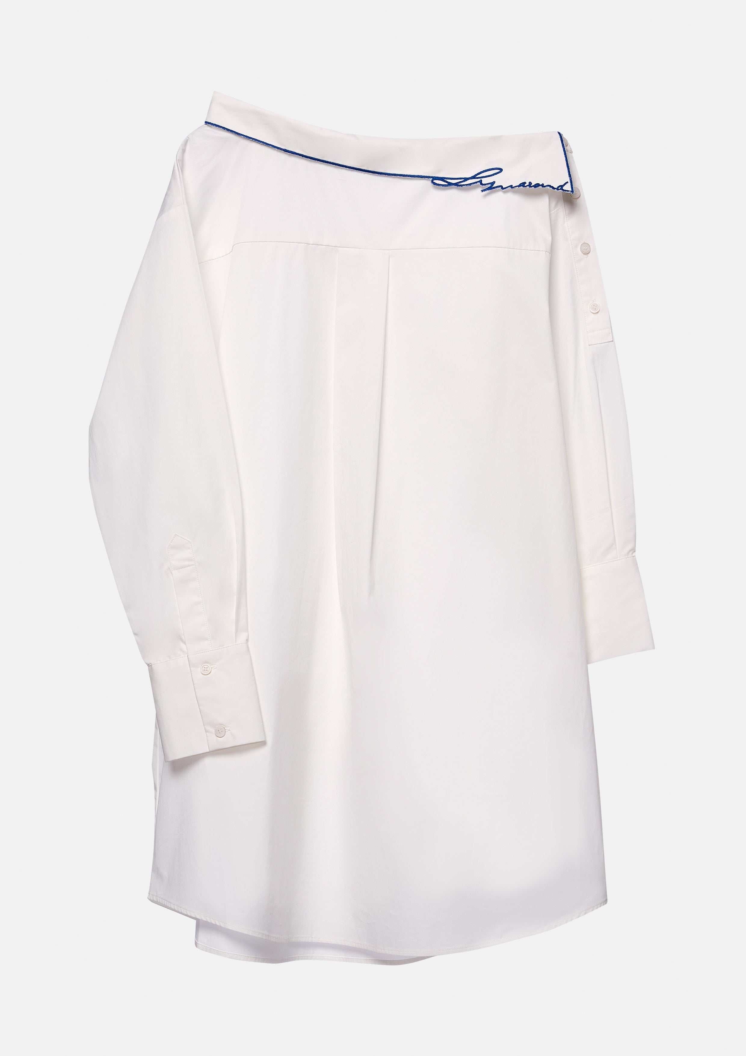 เชิ้ตเดรสไหล่เดี่ยวแขนยาว คอลเลกชัน Blossom Elegance