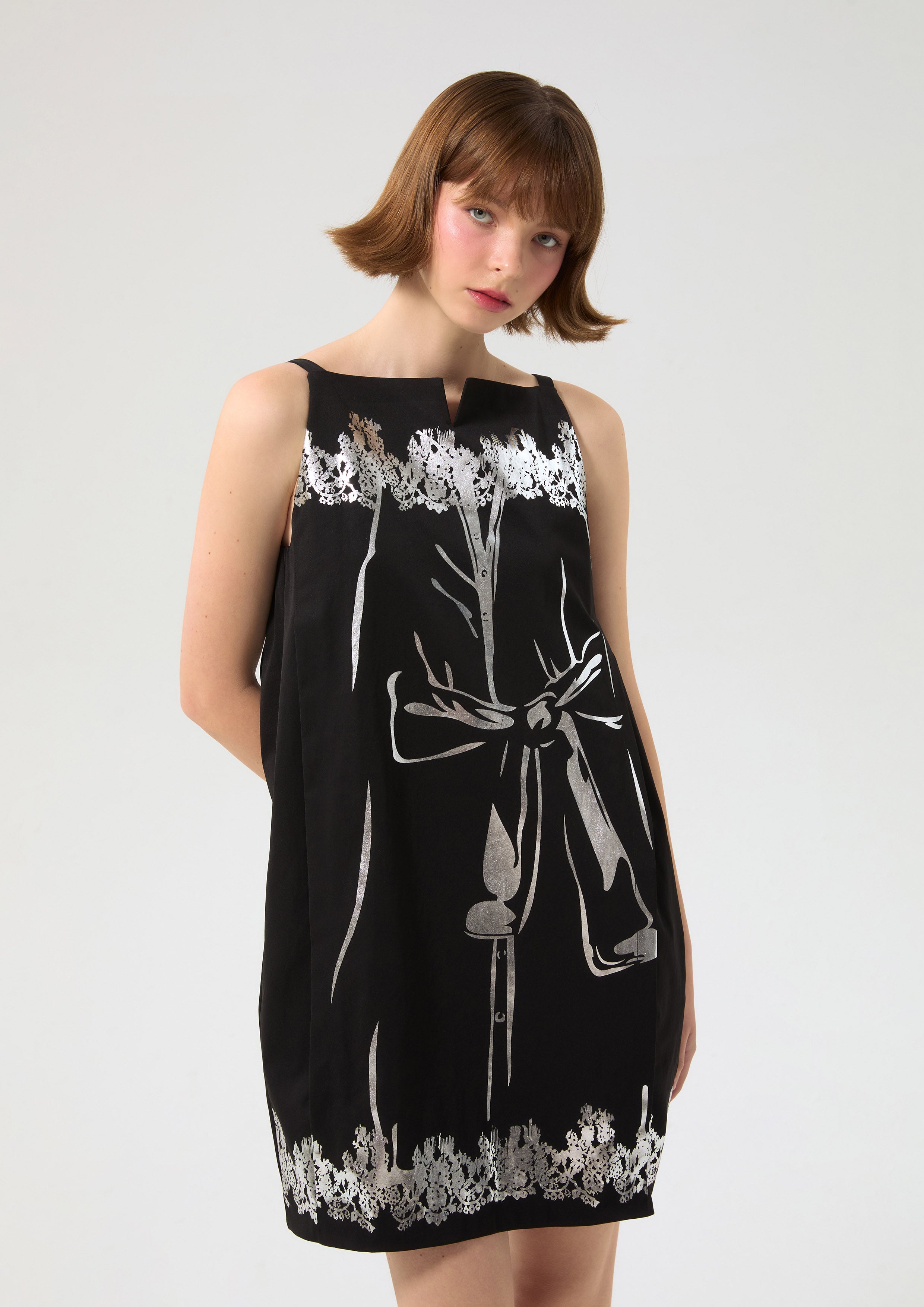 เดรสสั้นพิมพ์ลาย คอลเลกชัน Working on Board