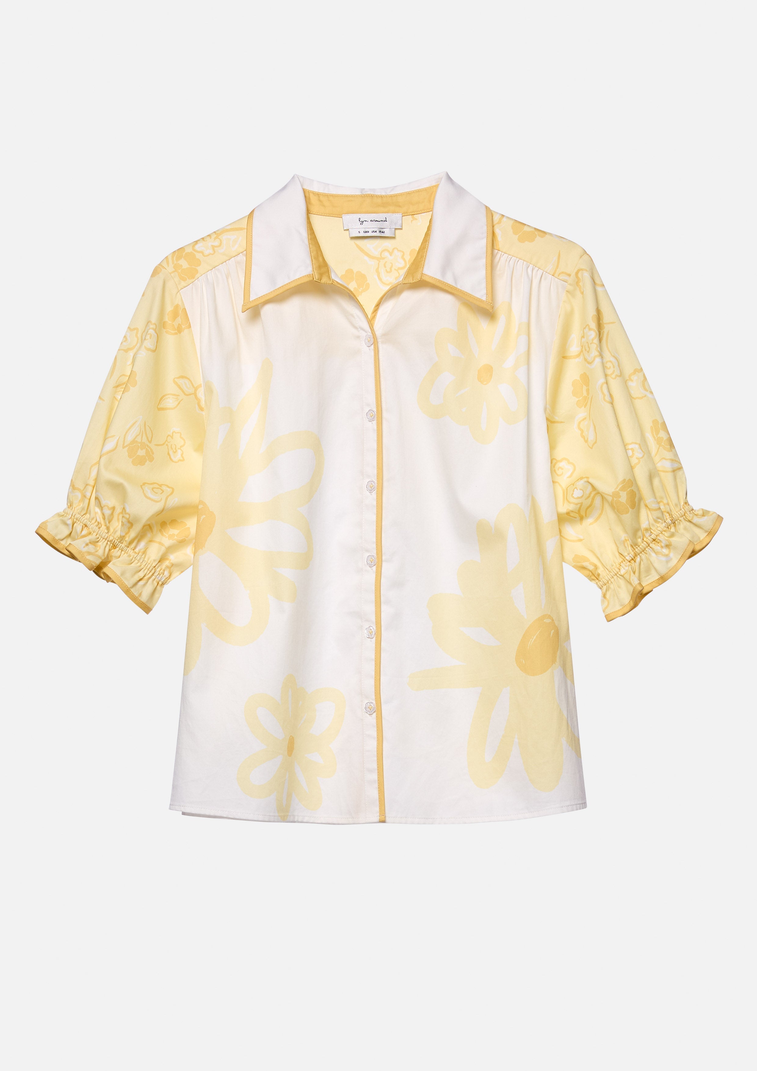 เสื้อแขนสั้นพิมพ์ลายดอกไม้ คอลเลกชัน Blossom Elegance