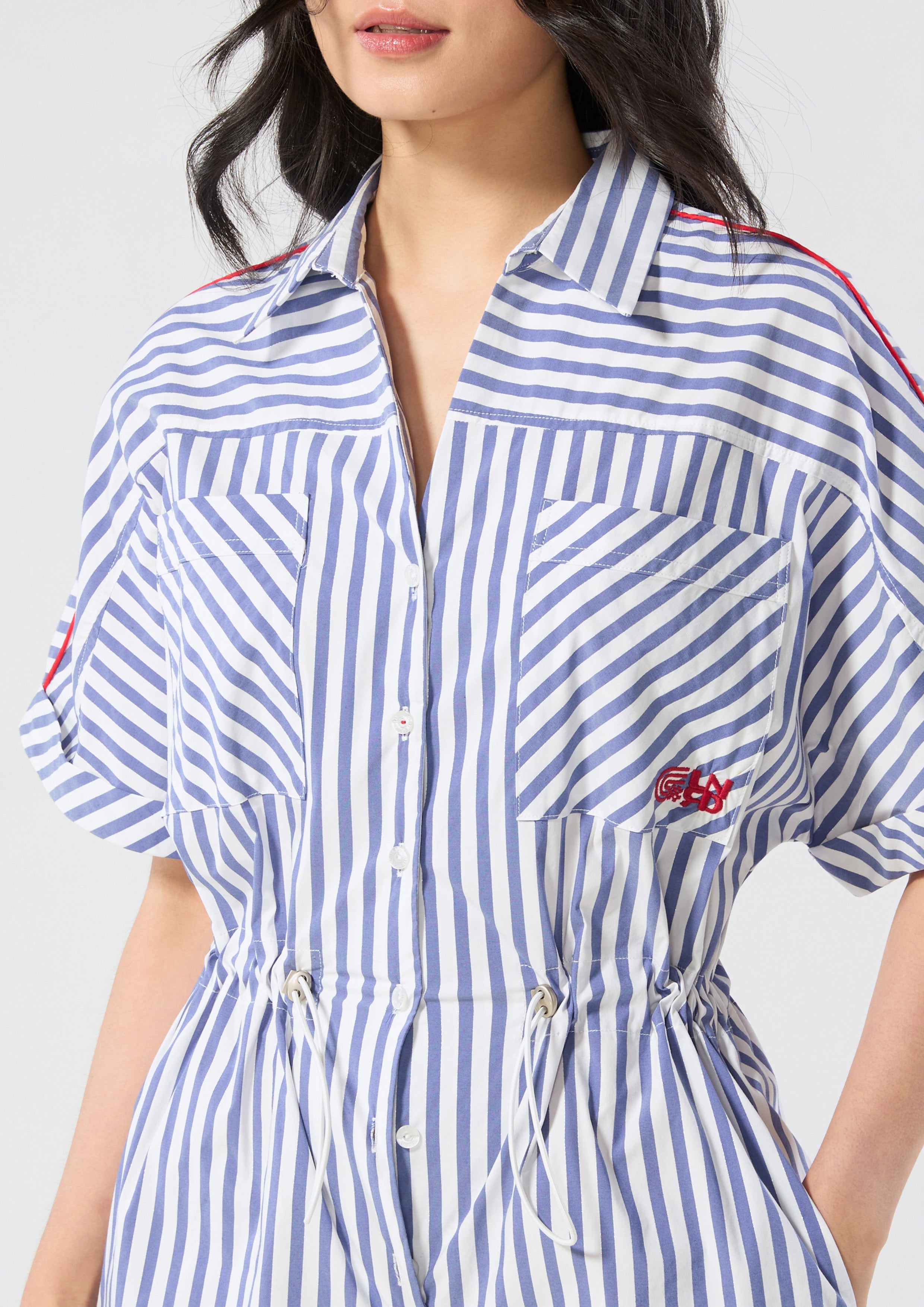 รอมเปอร์ลายทางปักโลโก้ คอลเลกชัน Speed Voyard